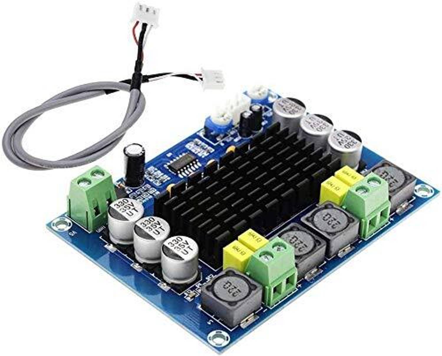 DHRUV-PRO Audio Amplifier TPA3116D2 Dual Channel Board XH-M543, DC12-26V 2x120W DIY Module Electronic Components Electronic Hobby Kit - Image 4