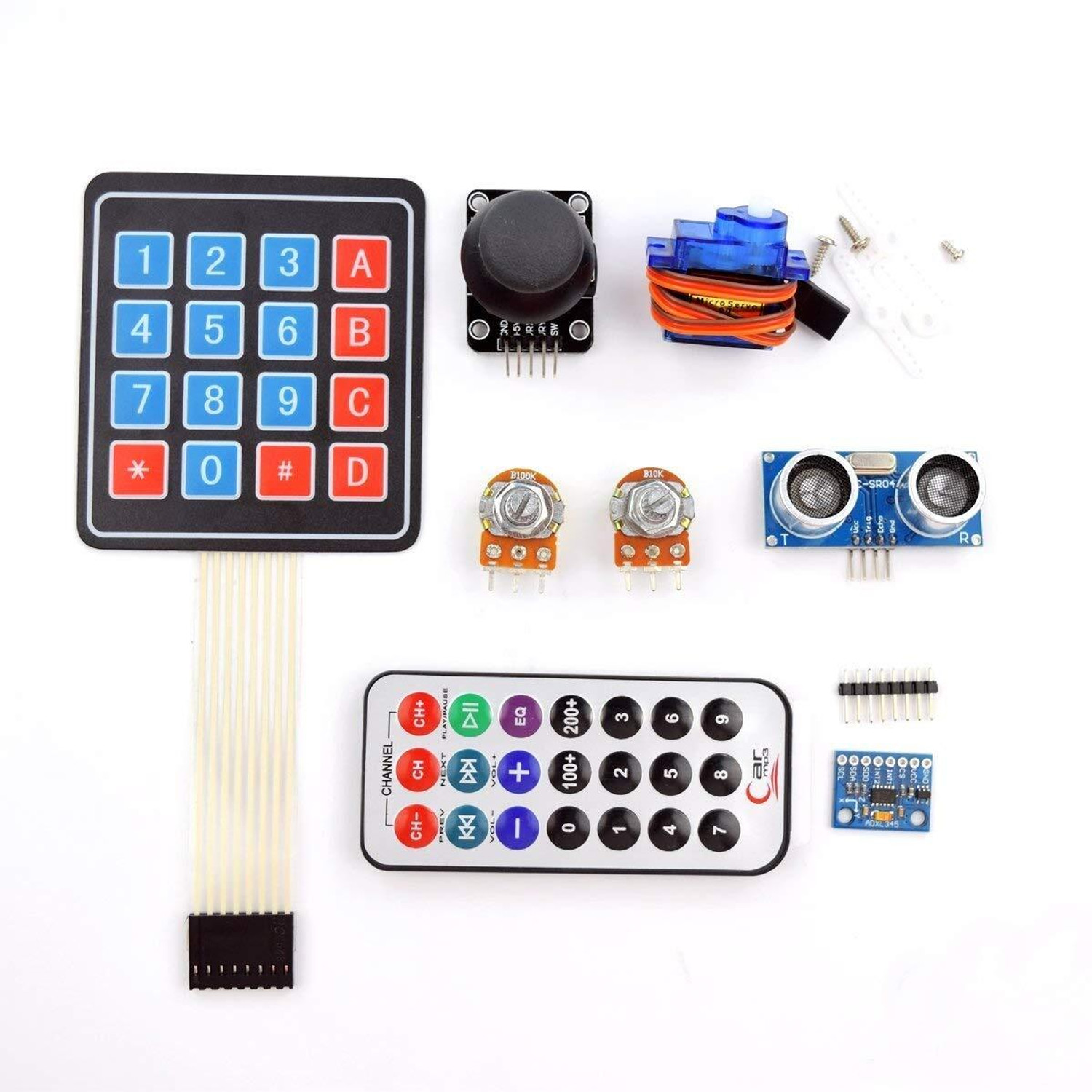 Image of Electrobot RFID Starter Kit for UNO R3, Servo, Joystick, Learning Kit with Guidebook Electronic Components Electronic Hobby Kit