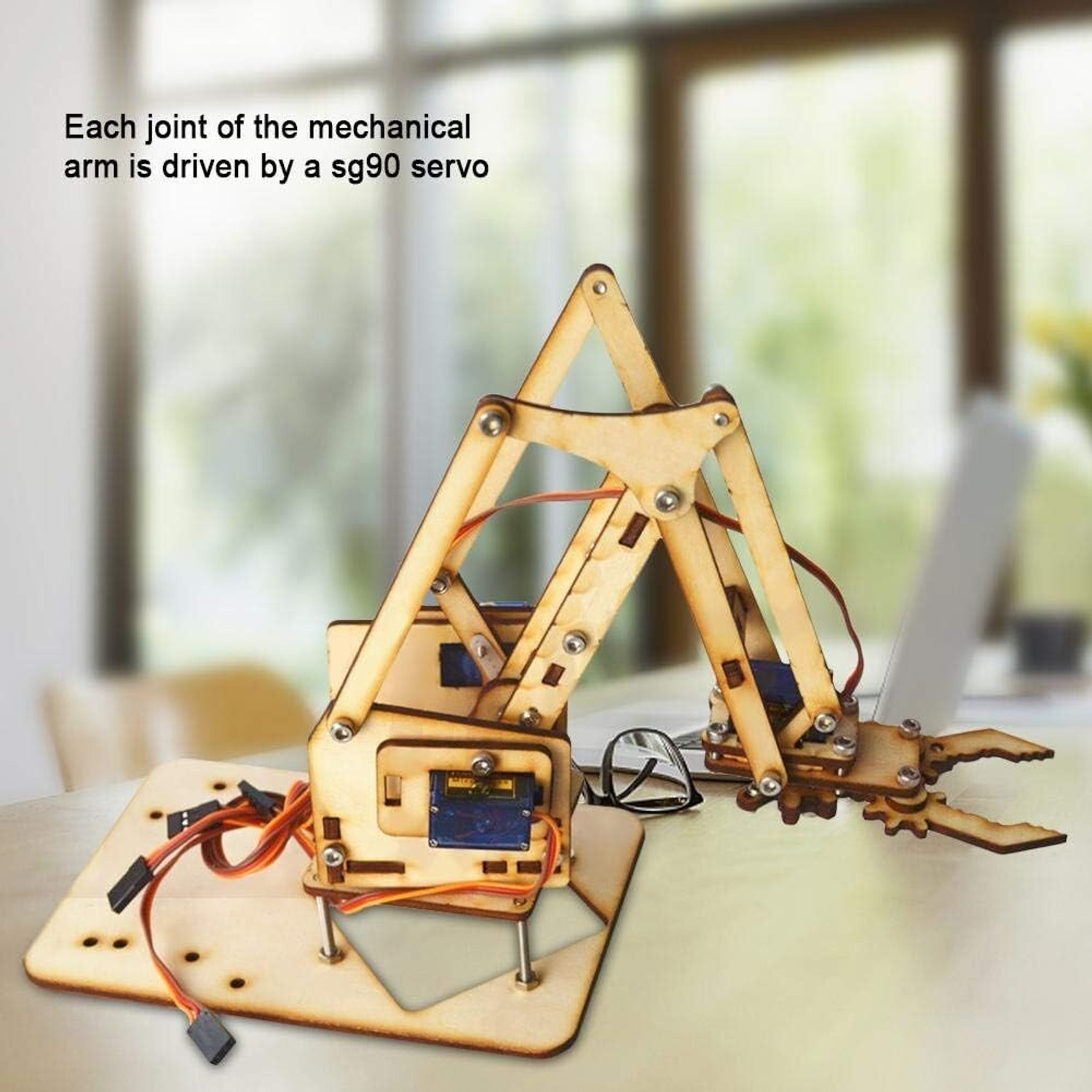 Image of Electrobot 4DOF Robot Arm Kit Motor Control Electronic Hobby Kit