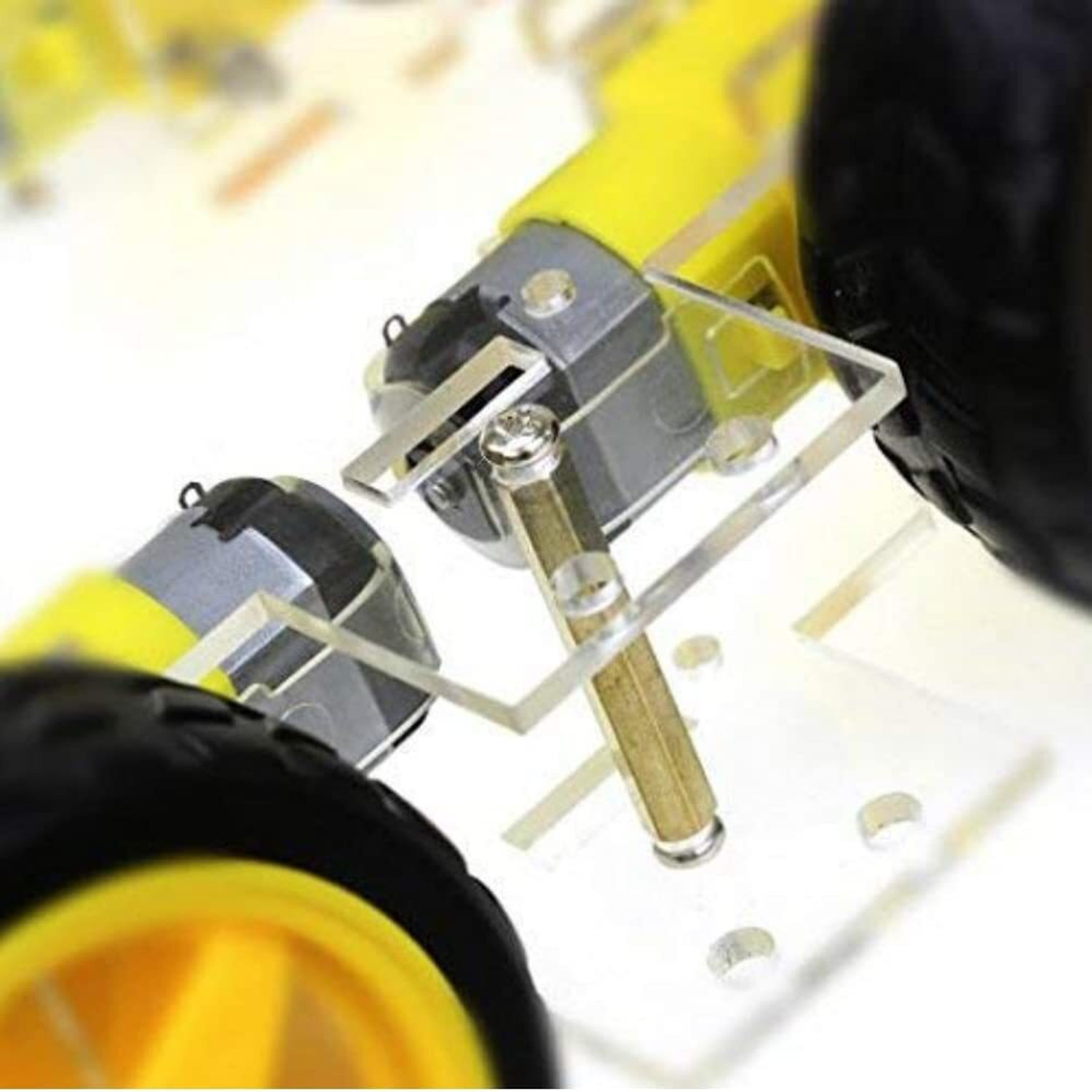 Image of Blessaro 4WD Smart Robot Car Kit, DIY Electronics Kit for Robotics with BO Motors Educational Electronic Hobby Kit