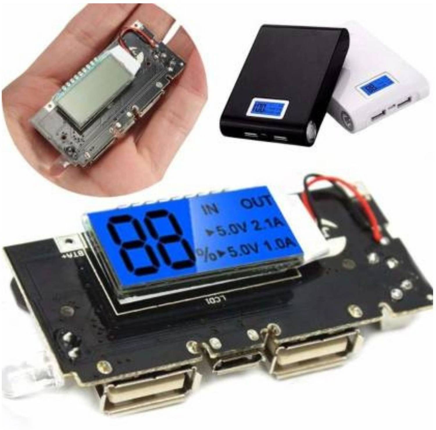 TechSupreme Dual USB 5V 1A 2.1A Mobile Power Bank - Image 2