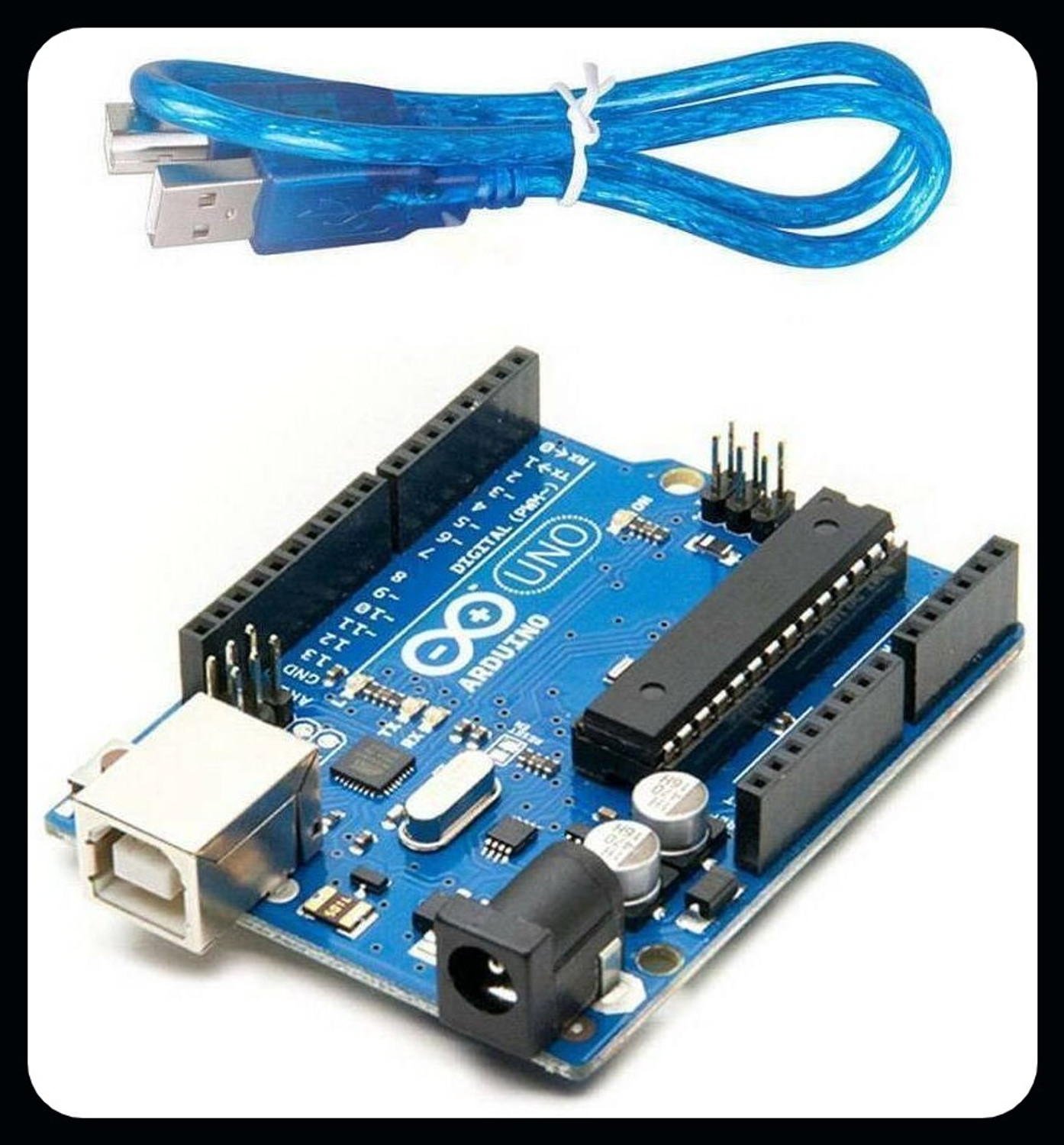 Image of R&D A-Arduino UNO R3 Board ATmega328P ATmega16U2 with FREE USB Cable Electronic Components Electronic Hobby Kit