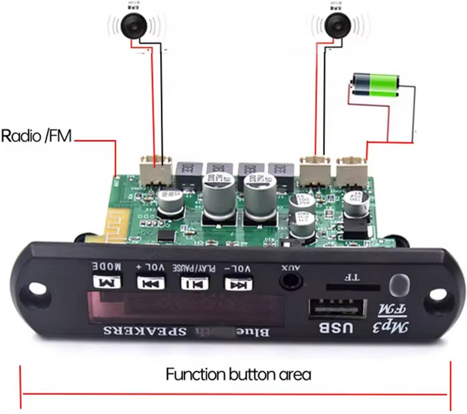 SG Flash SG TPA3116D2 Gold-AP55 BT Stereo Power Kit - Image 3