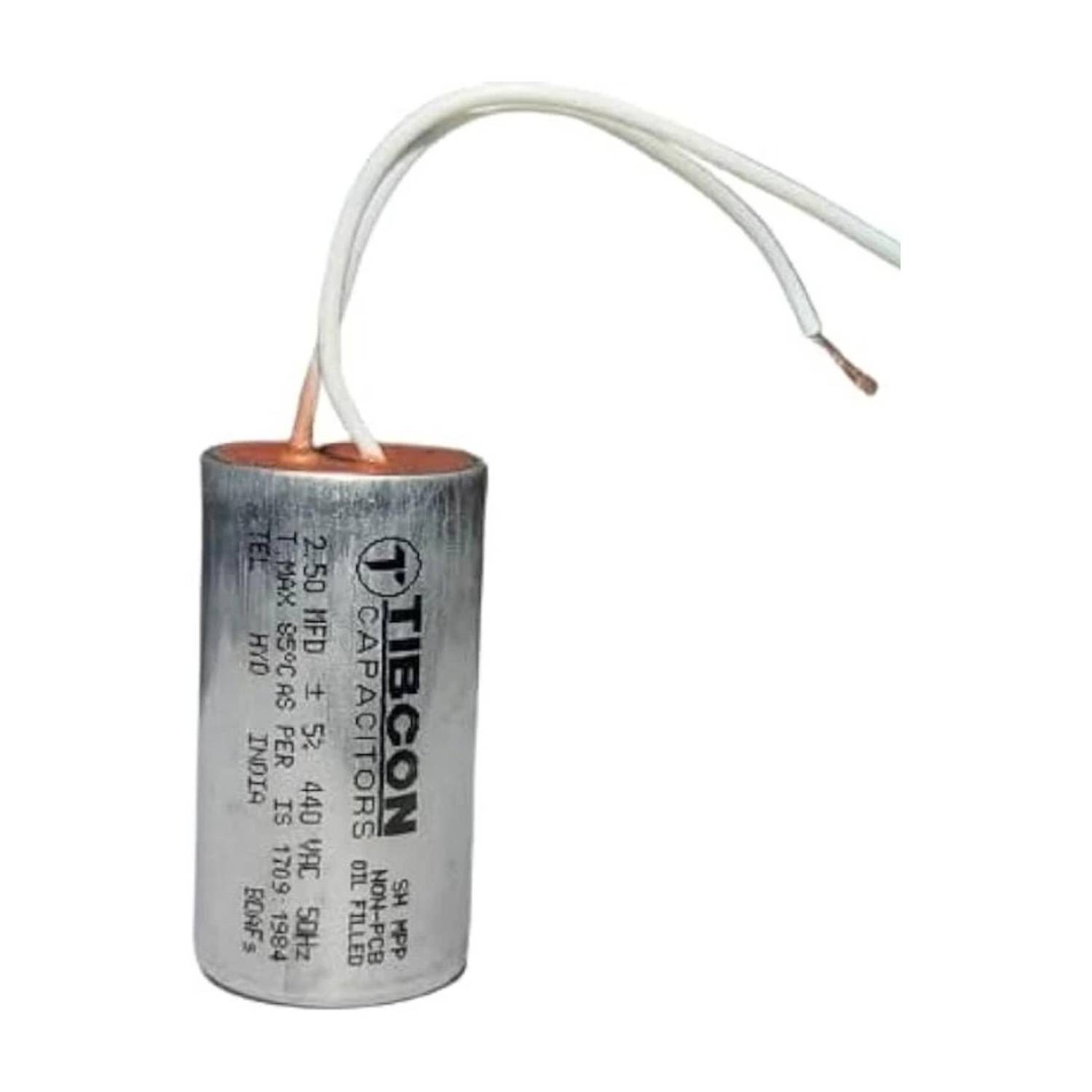 AVISRI (PACK OF 1) TIBCON Oil Filled Fan Capacitor 2.5 MFD Motor Control Electronic Hobby Kit