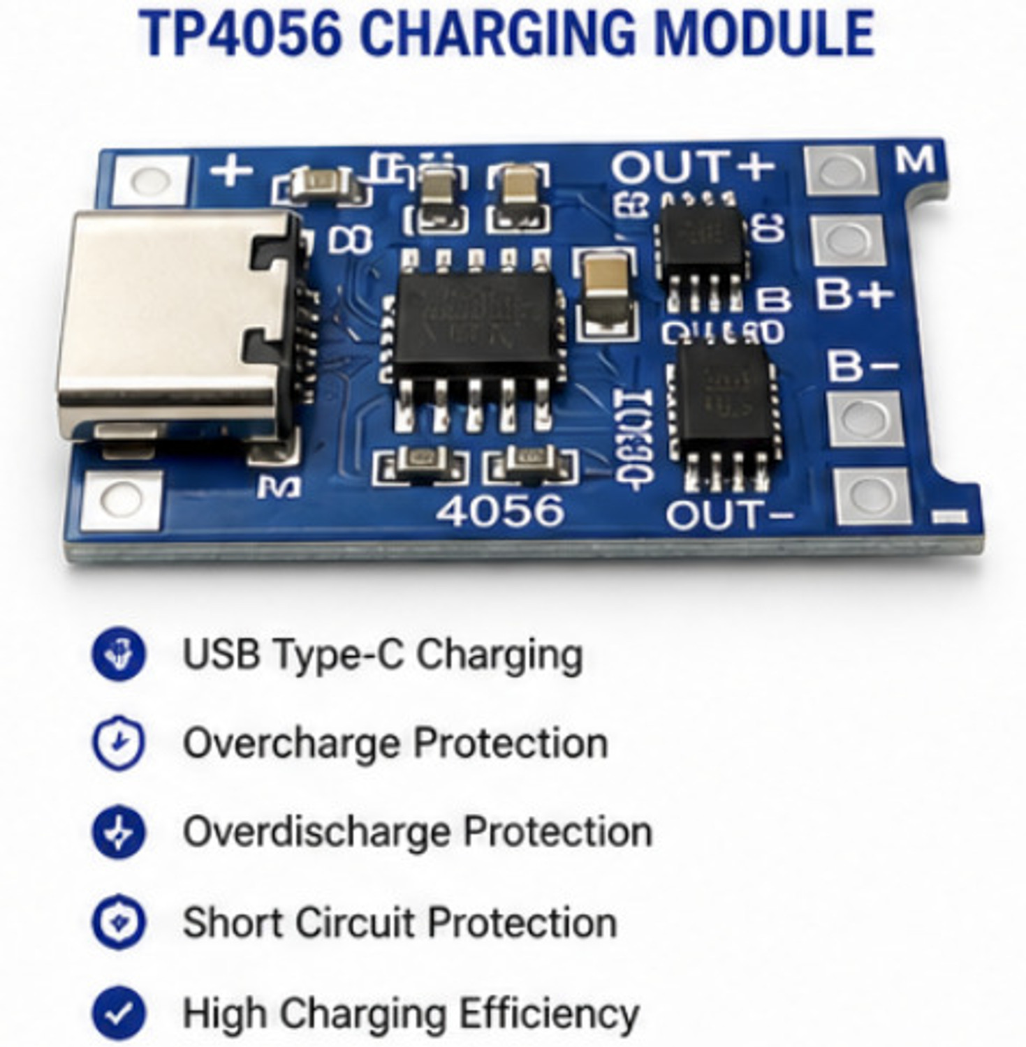 Image of AARL 18650 Lithium Battery Kit with Charging Module Educational Electronic Hobby Kit