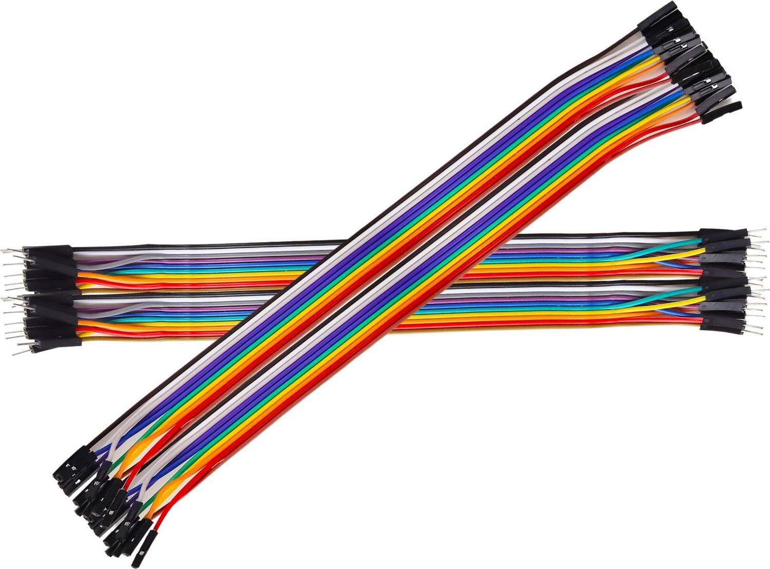 AMRITAAKSH (40 PCS)-(20 EACH)MALE-MALE/FEMALE-FEMALE-20CM JUMPER CABLES-BREADBOAR WIRE Electronic Components Electronic Hobby Kit