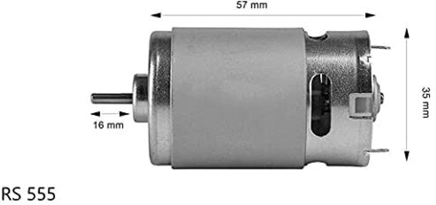 Image of SP Electron 12V DC RS-555 Motor Multipurpose Brushed Motor for DIY applications PCB Drill Automotive Electronic Hobby Kit