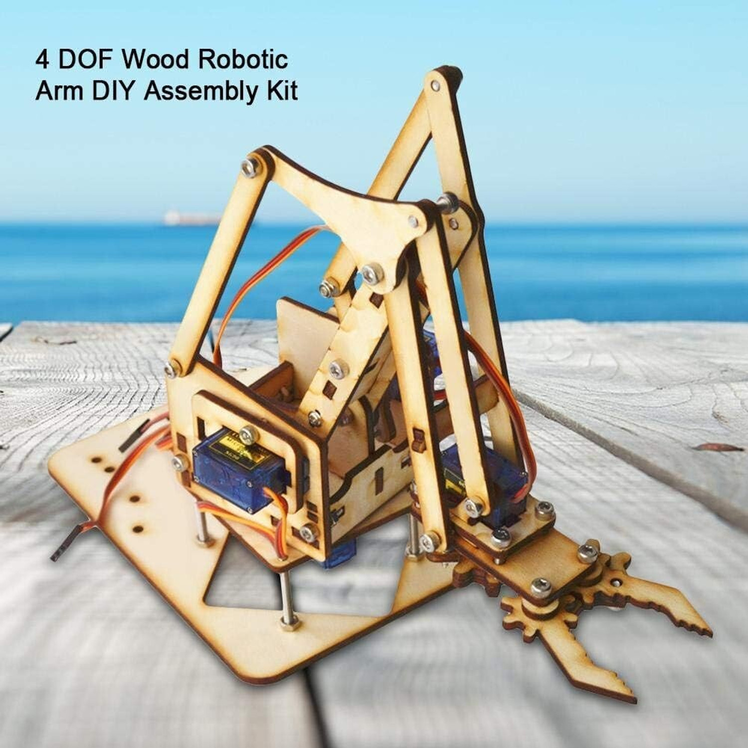 Image of Electrobot 4DOF Robot Arm Kit Motor Control Electronic Hobby Kit