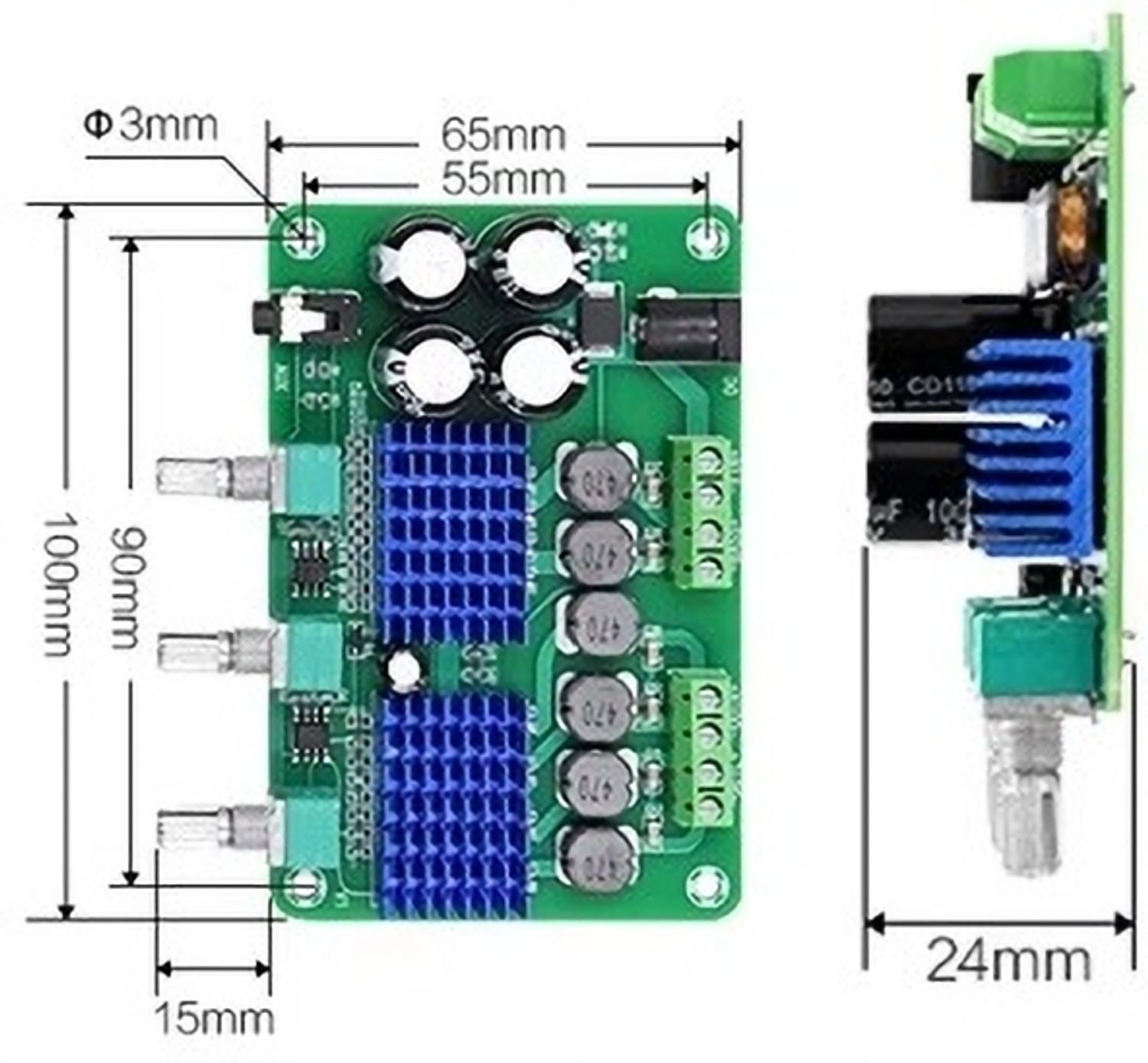 Image of SG Flash QUALITY tpa3116d2 High Digital Amplifier Board 2.1 Channel Speaker Electronic Components Electronic Hobby Kit