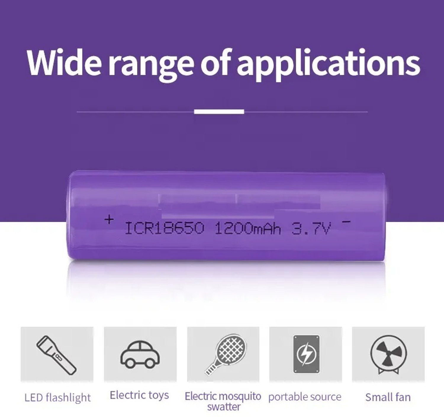 Image of SG Flash 10 PCS 18650 Li-ion Rechargeable 1200mAh Lithium 3.7V Alternative Energy Electronic Hobby Kit