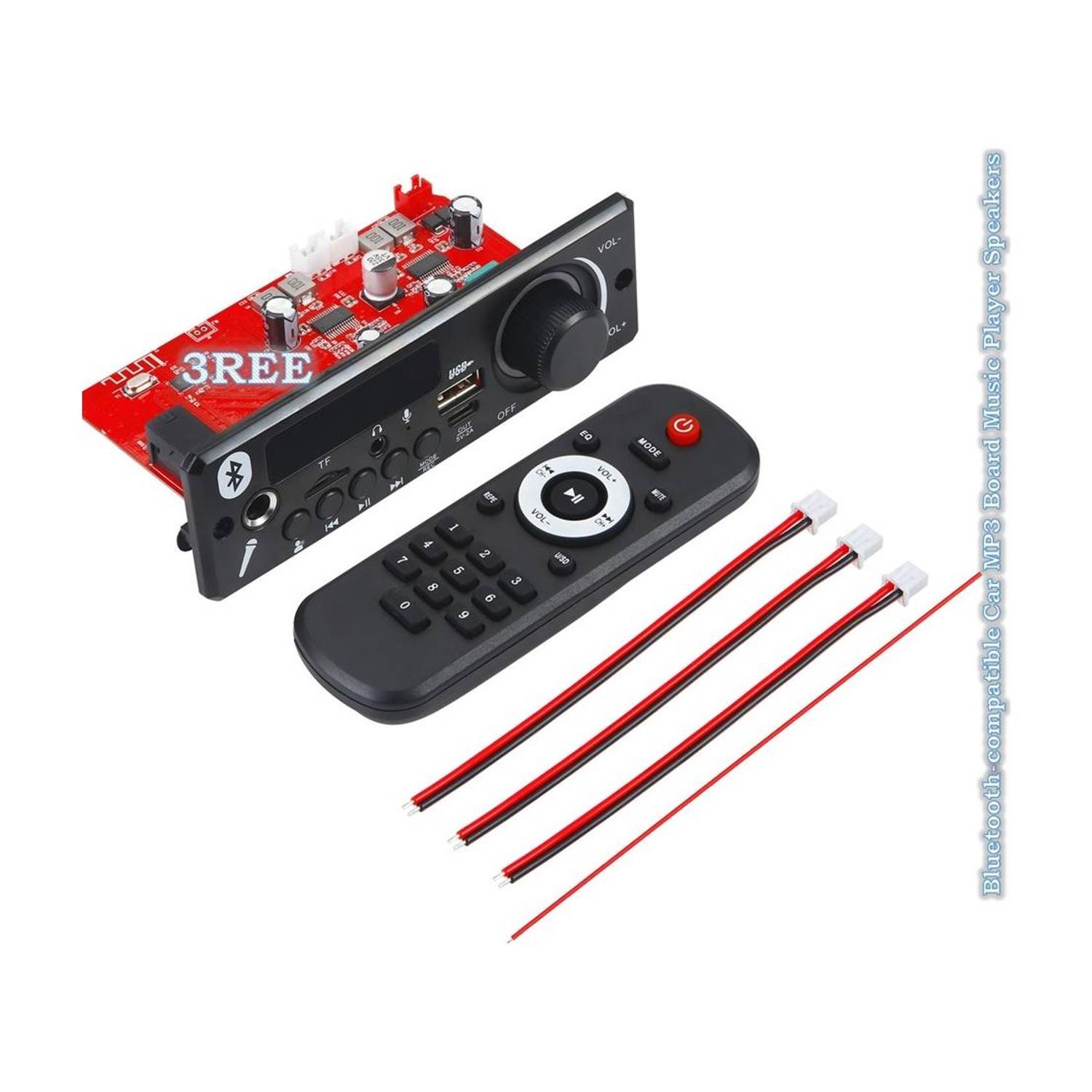 3REE HIGH QULITY Bluetooth-compatible Car MP3 Board Music Player Speakers Electronic Components Electronic Hobby Kit
