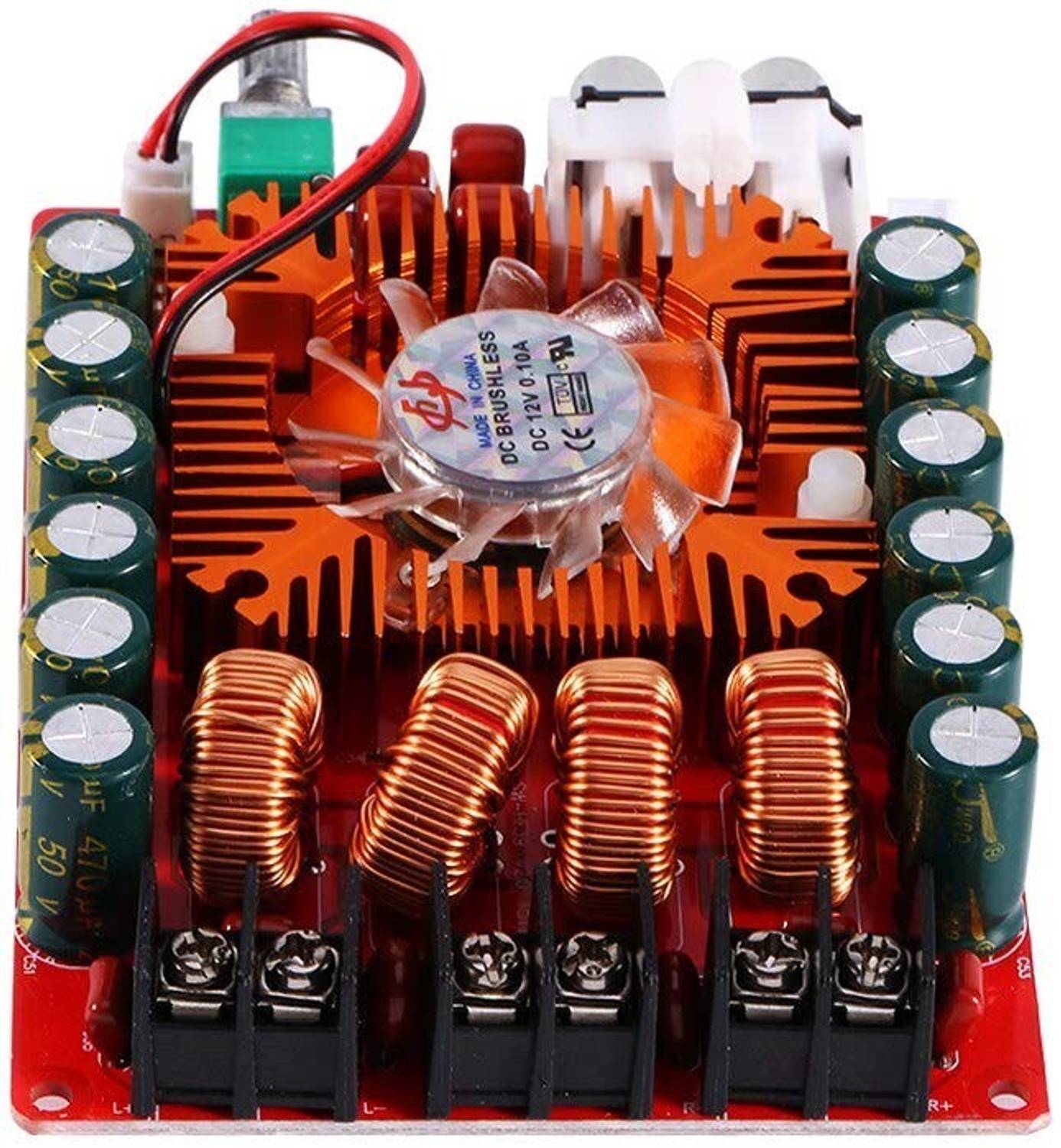 Electrobot TDA7498E 2x160W Amplifier Board with Fan - Image 1