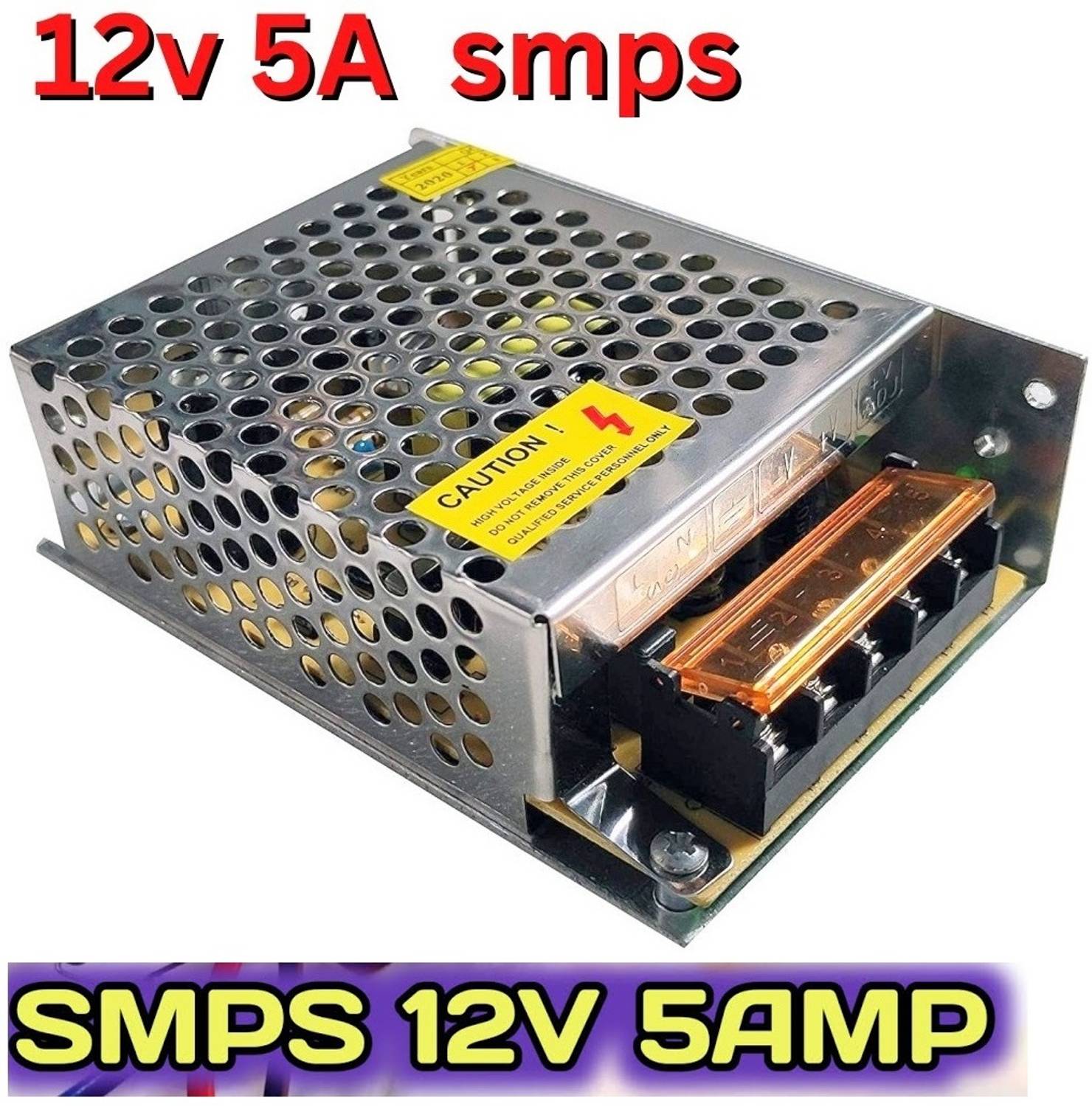 BALRAMA 12V 5A 60W SMPS AC/DC Power Supply 12 Volt DC Converter Adaptor 5 Amp Charger Power Supply Electronic Hobby Kit