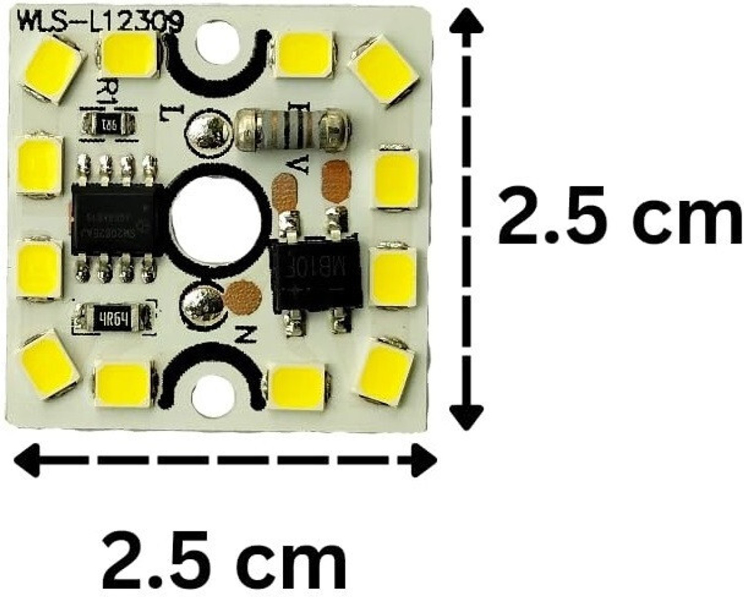 Image of HouseOfCommon ( 100) 9 WATT GAMMA DOB MCPCB (white light)-EHK187 Electronic Components Electronic Hobby Kit