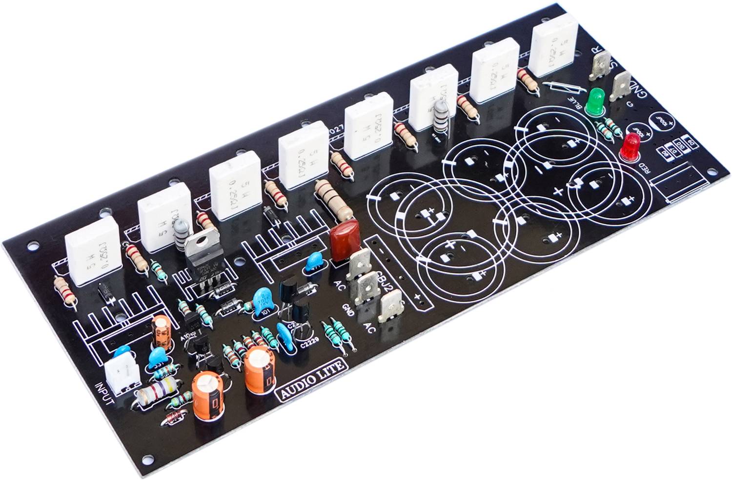 AUDIO LITE 400W RMS Mono Amplifier Board for 2SC5200 + 2SA1943 Sound Recorder and Sound Circuit Electronic Hobby Kit