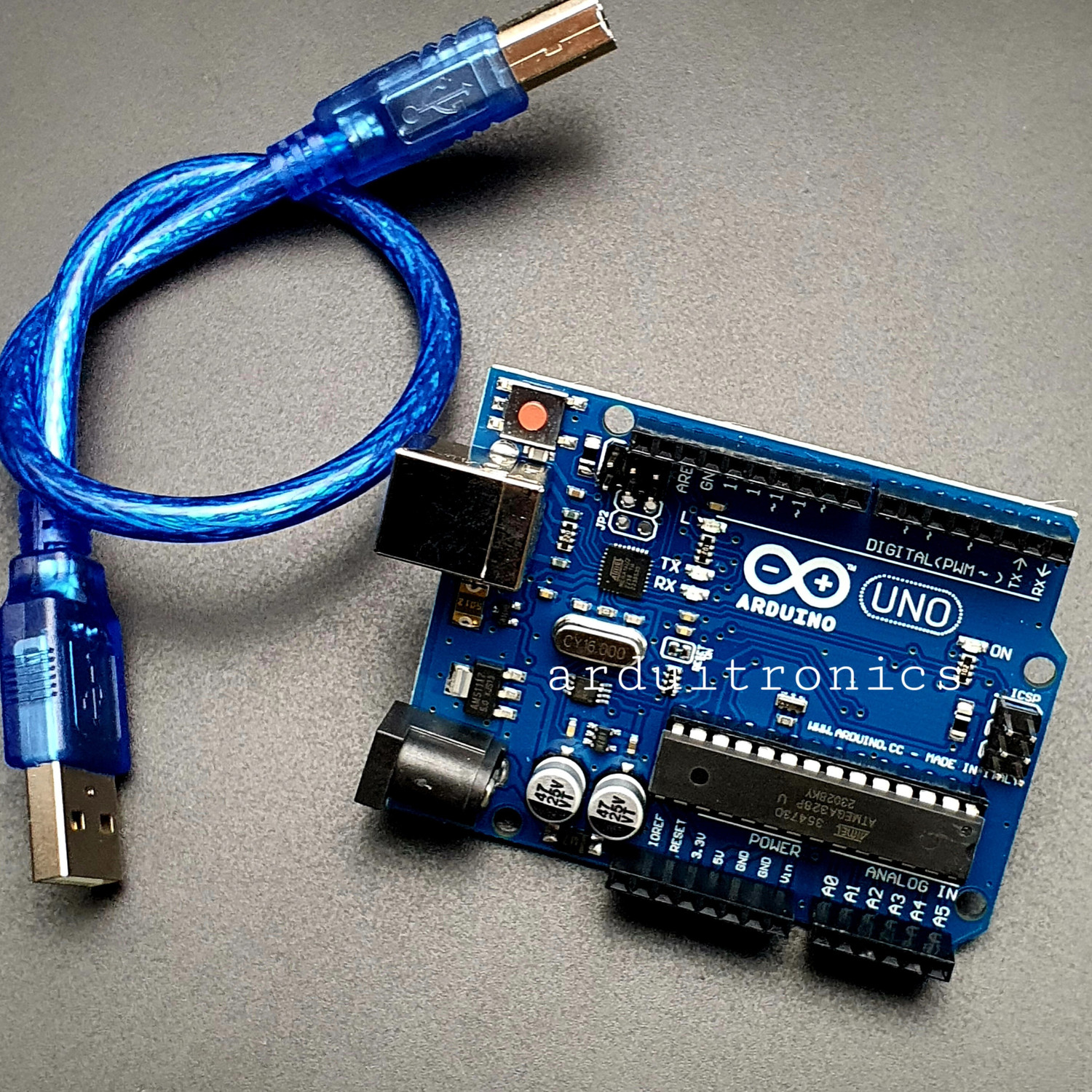 Image of R&D A-Arduino UNO R3 Board ATmega328P ATmega16U2 with FREE USB Cable Electronic Components Electronic Hobby Kit