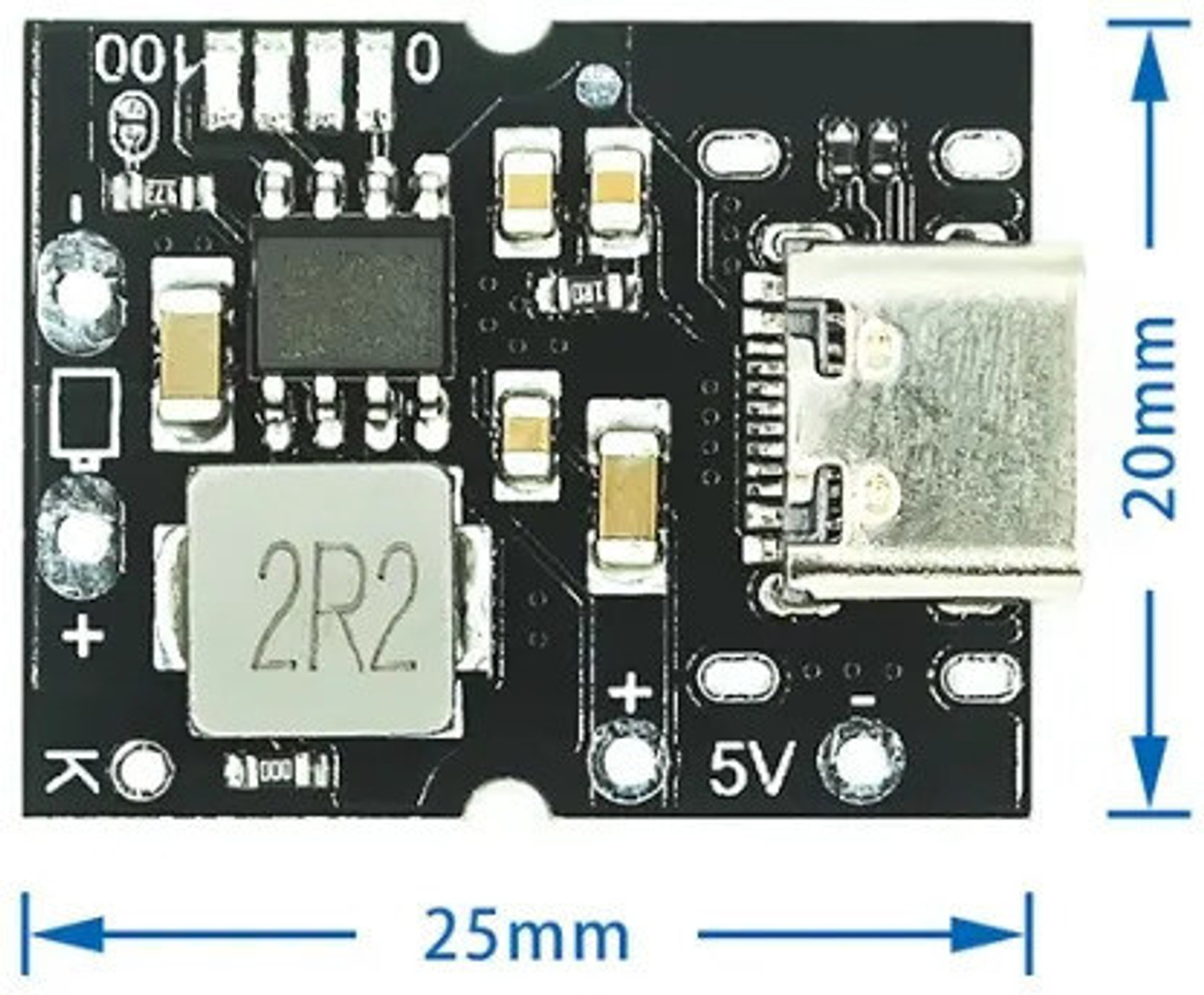 Image of EASTRA 5V2A Booster module precision Type-C-EHK3168 Electronic Components Electronic Hobby Kit