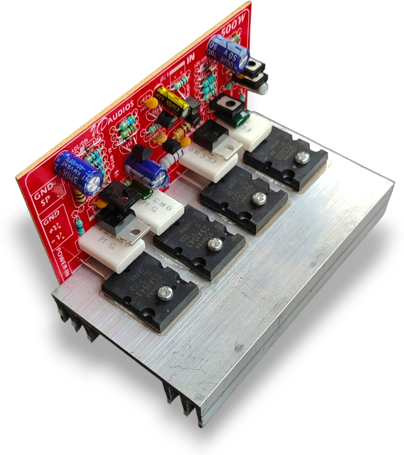 Image of High Tech 500 Watt MONO 4TR Amplifier Board,BEST Audio Performance DC24v To45v Dual Supply Electronic Components Electronic Hobby Kit
