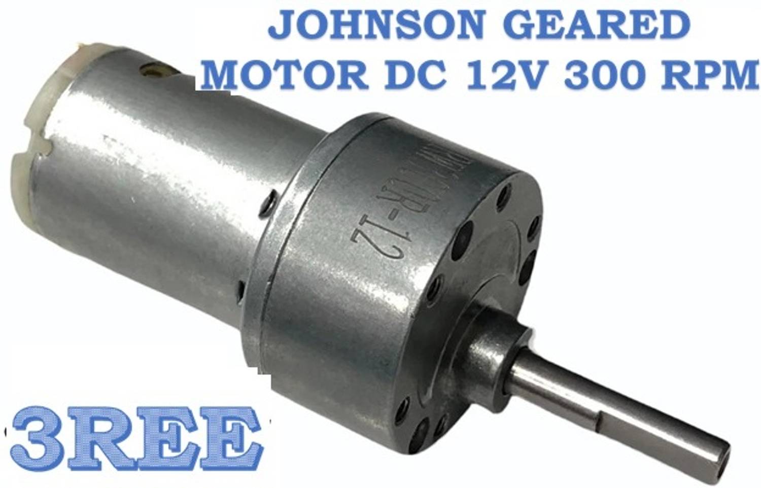 3REE ORIGINAL 300 RPM 12V DC Johnson Geared Motor Grade-A Motor Control Electronic Hobby Kit
