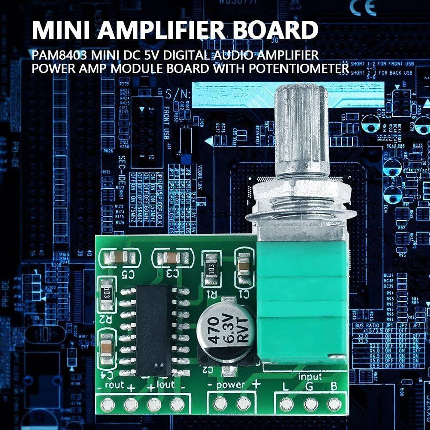 Malati PAM8403 3W+3W Stereo Amplifier Board - Image 2