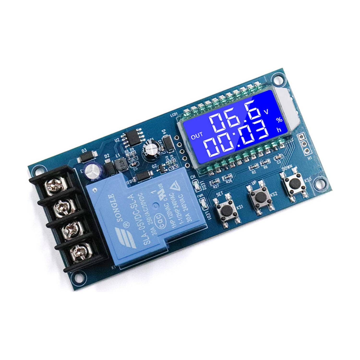 amiciSmart 30A Battery Charge Control Module, DC 6~60V Charge Controller Power Supply Electronic Hobby Kit