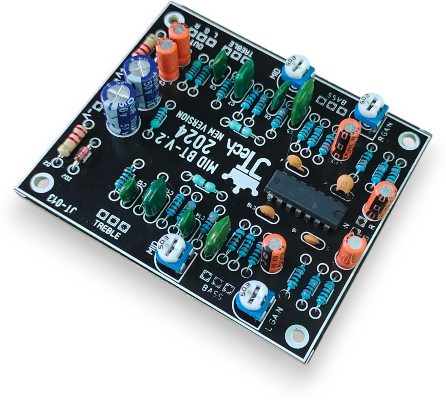Image of JTECH Mid-BT Bass Treble Board,Voice & Music GainControl inbuilt,DC15vTo40vDual Supply Electronic Components Electronic Hobby Kit