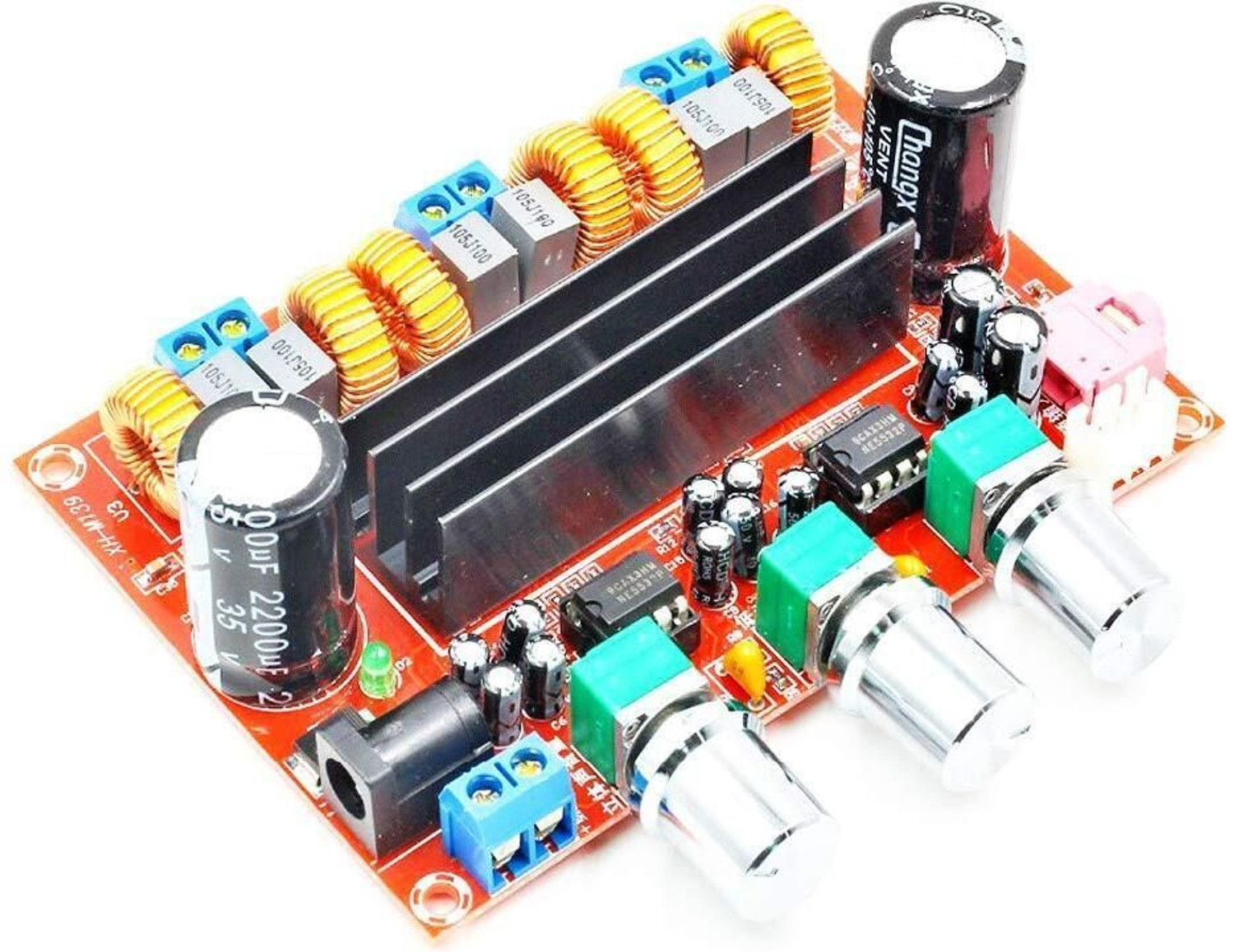 Image of CocksComb TPA3116D2 Class D 2.1 Amplifier Assembly 12-24V High Power Audio Unit Sound Recorder and Sound Circuit Electronic Hobby Kit