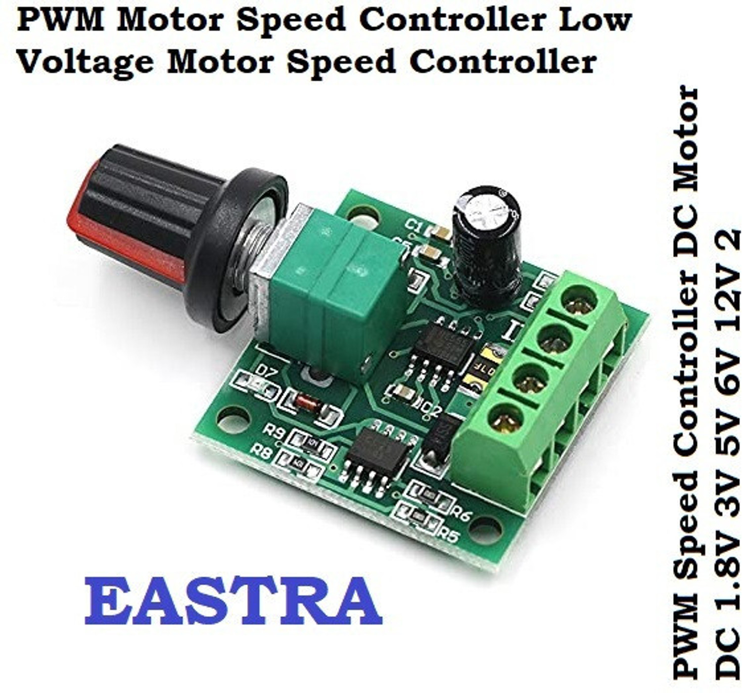 Image of EASTRA Dc 1.8V 3V 5V 6V 12V 2Amp Pwm Motor Speed Controller Motor Control Electronic Hobby Kit