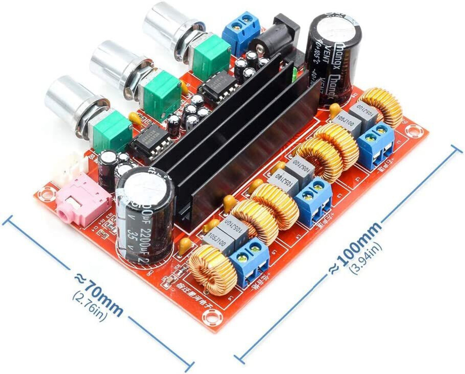 Image of HouseOfCommon PA3116D2 2 x 50W 21 Channel Digital Audio Power 100W Ampl -EHK1355 Electronic Components Electronic Hobby Kit