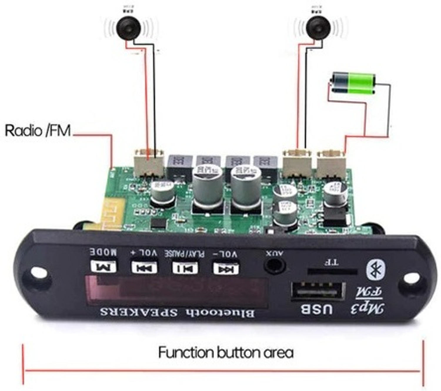 Image of SG Flash TPA3116D2 BT Channel Stereo Power Digital Audio Power Amplifier Board Electronic Components Electronic Hobby Kit