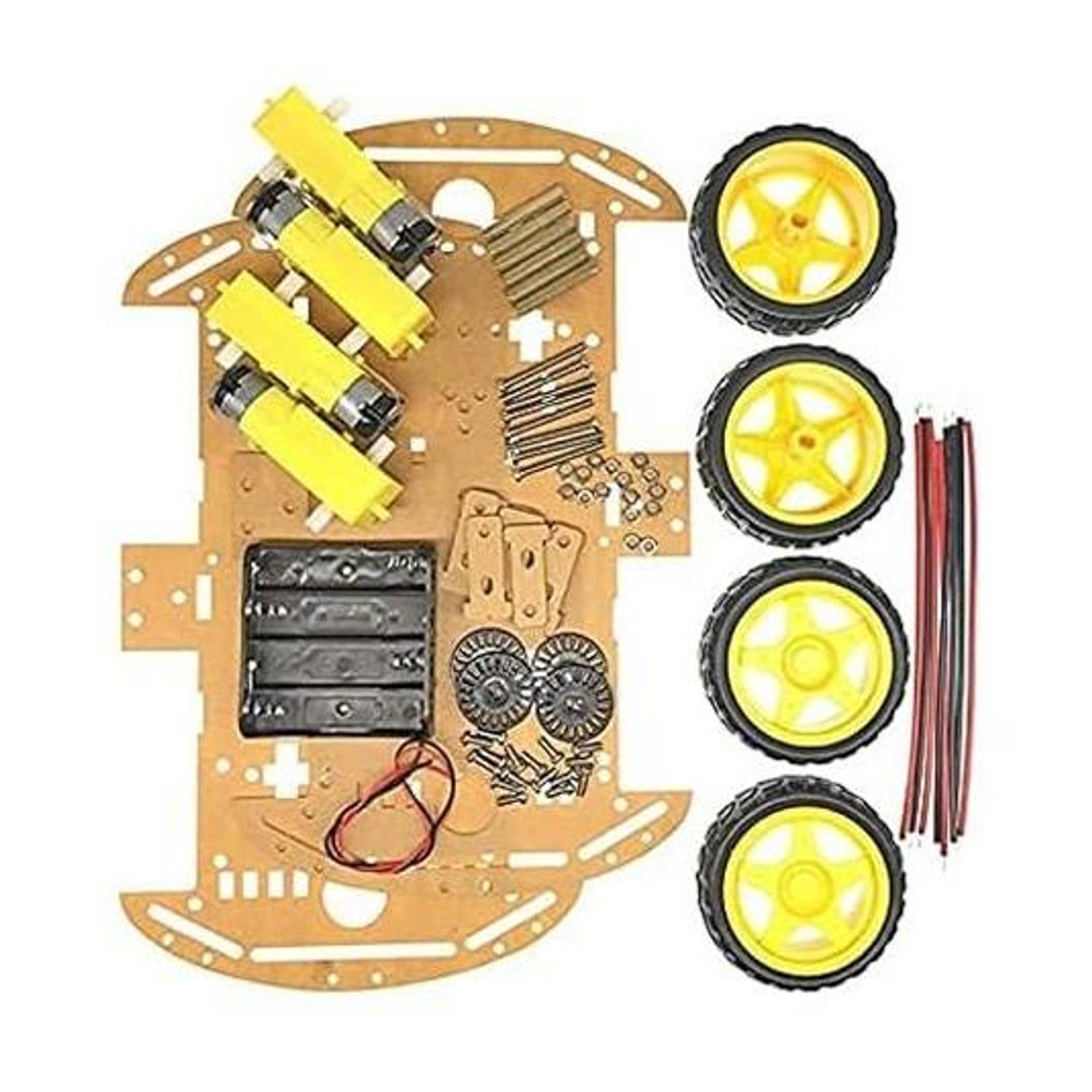 3REE HIGH QUALITY Smart Robot Car Chassis Kit, 4WD, Remote Control, Suitable for Kids Electronic Components Electronic Hobby Kit