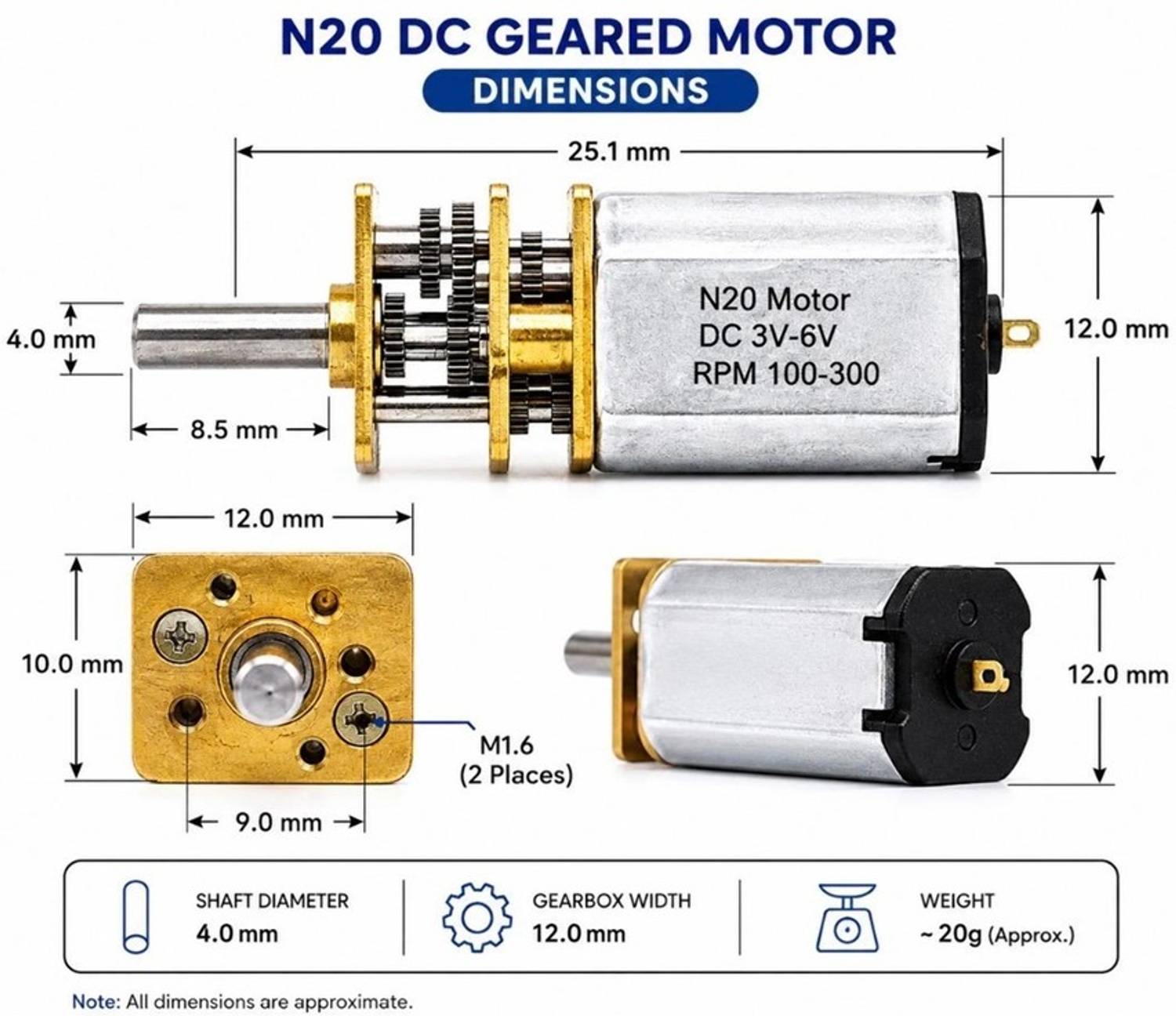 3REE N20 Motor (Pack of 4) - Image 2