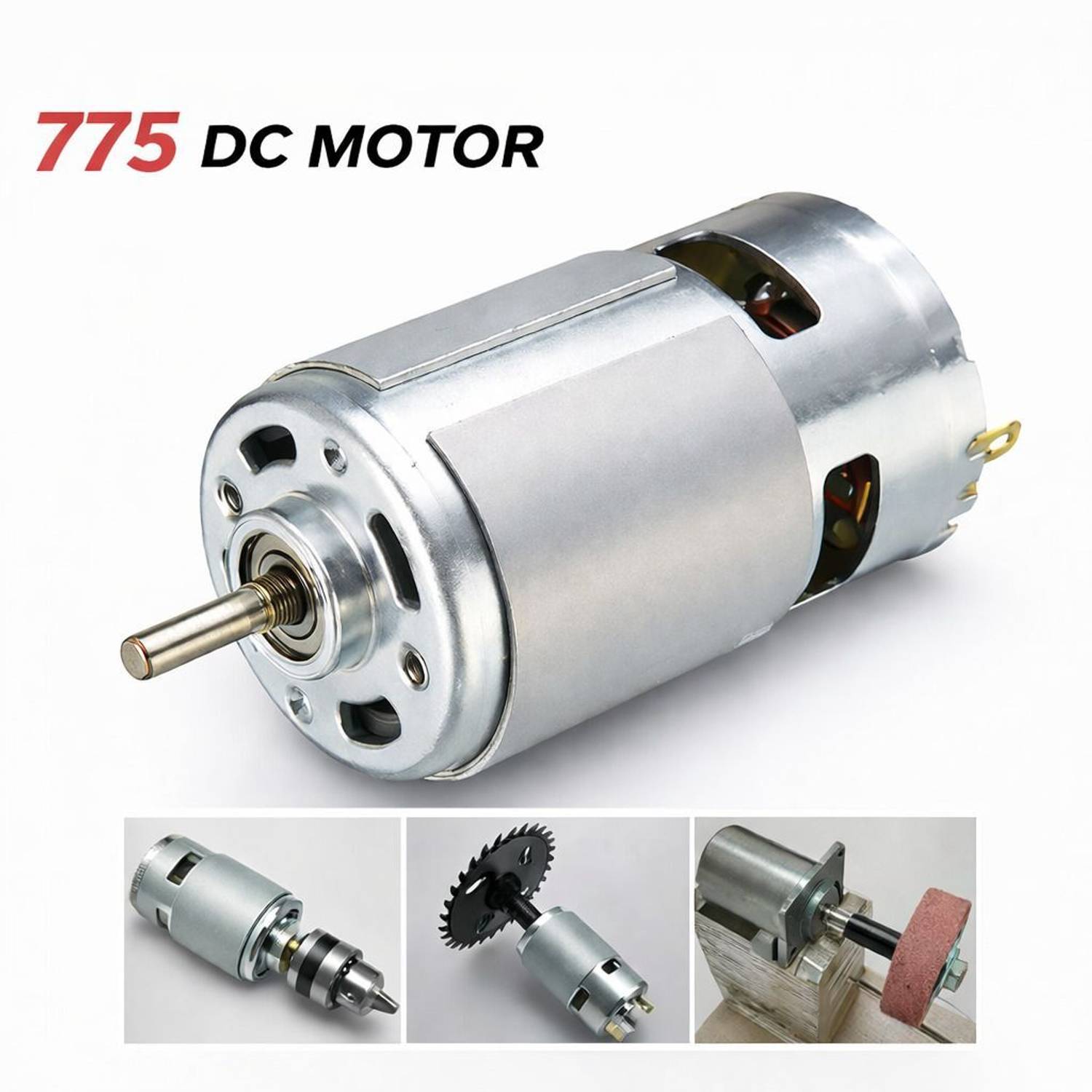 RAMJIENTERPR 12V-24V 10000-20000 RPM RS-775 Motor Kit - Image 1
