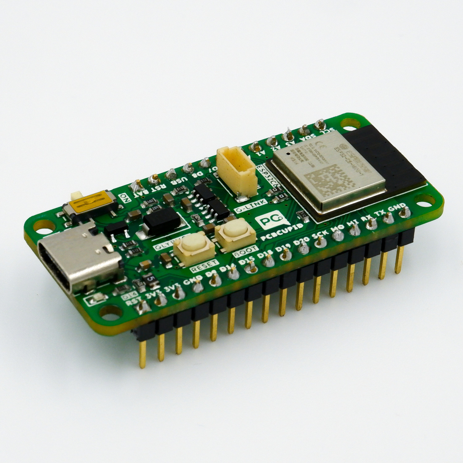 Image of PCBCUPID Glyph C6 | ESP32C6 With integrated 3.7v BMS Electronic Components Electronic Hobby Kit