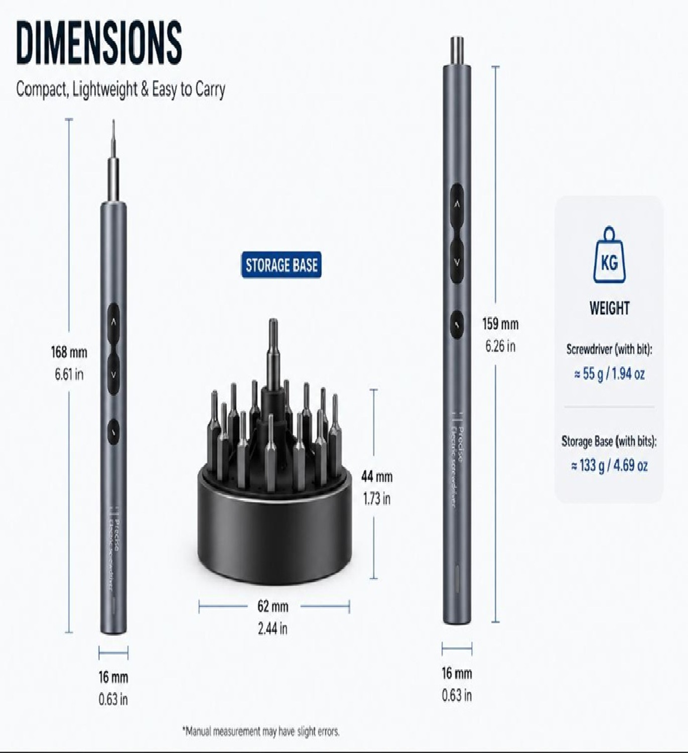 Image of EASTRA 28-in-1 Rechargeable Cordless Electric Mini Screwdriver Set Precision Screwdriver (Pack of 1)
