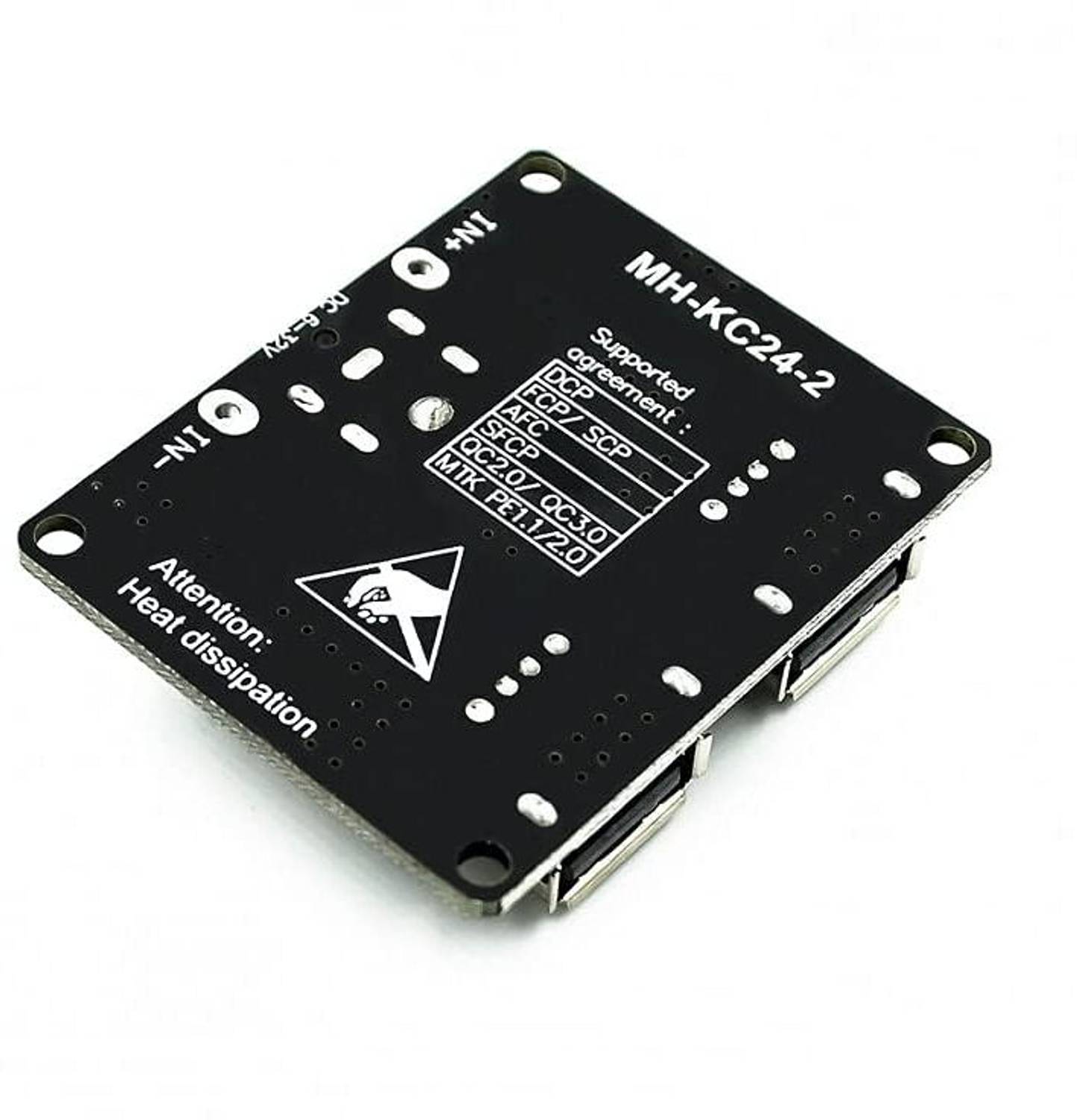InkOcean 12V 24V to QC3.0 Fast Charge Dual USB Charging Board - Image 2