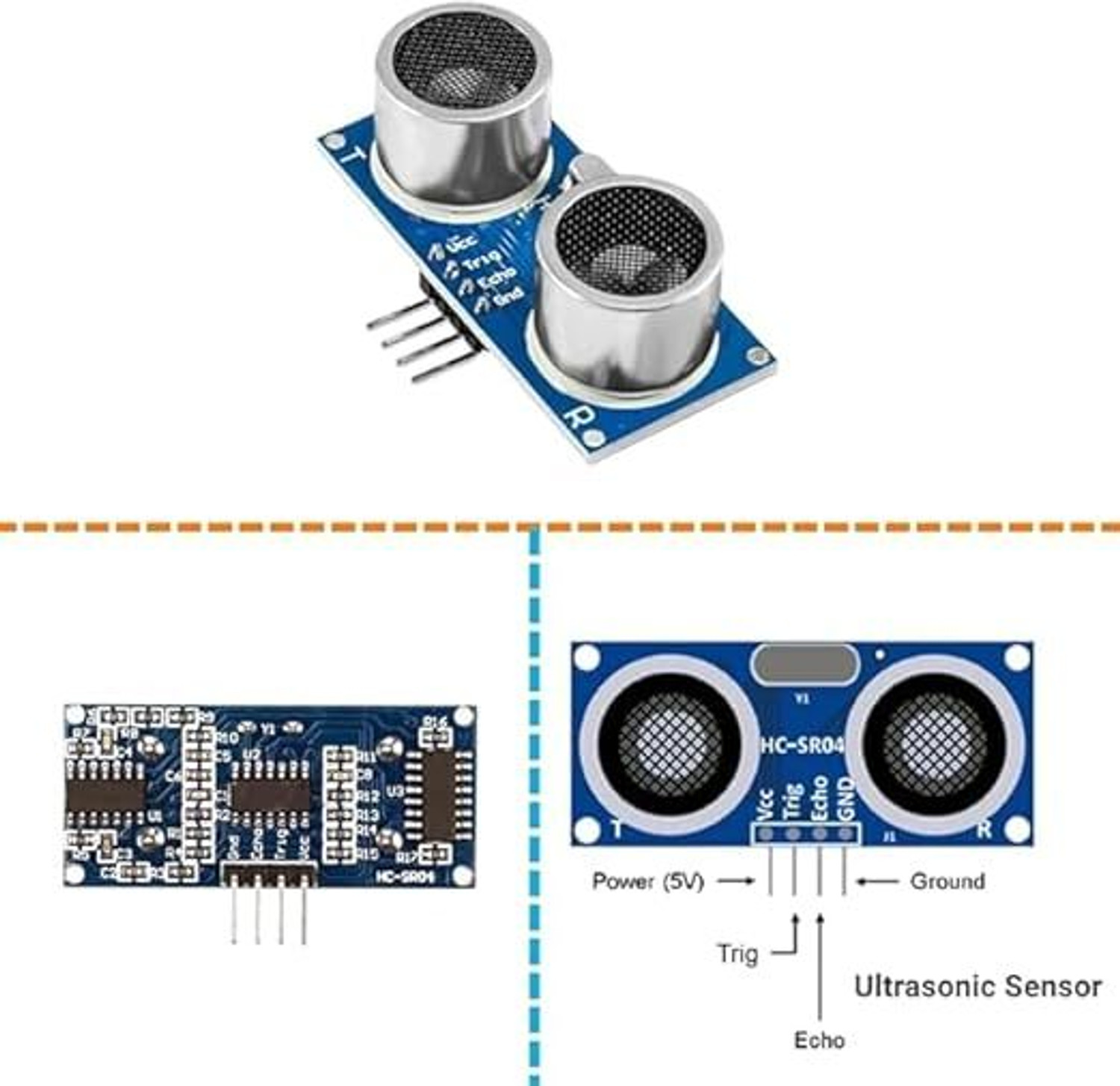 Image of Testin Electronics DIY NodeMCU Robotics Kit with LCD IR Sensor HC-SR04 Servo Breadboard Educational Electronic Hobby Kit