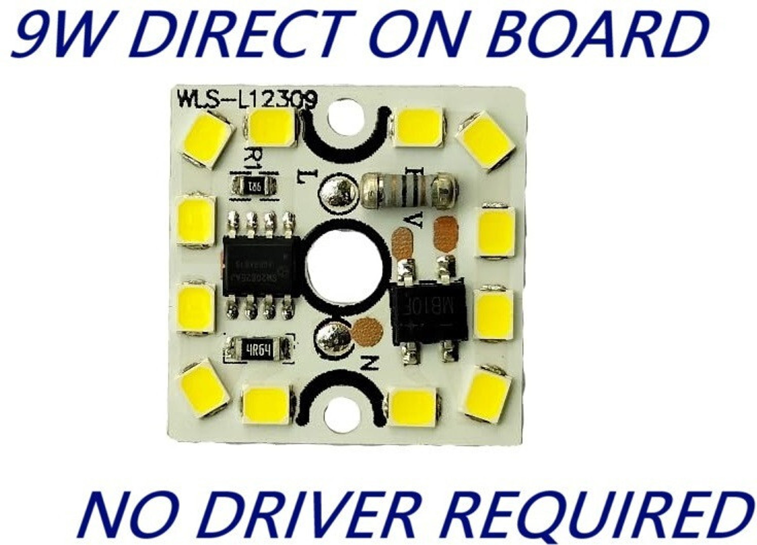 Image of HouseOfCommon ( 100) 9 WATT GAMMA DOB MCPCB (white light)-EHK187 Electronic Components Electronic Hobby Kit