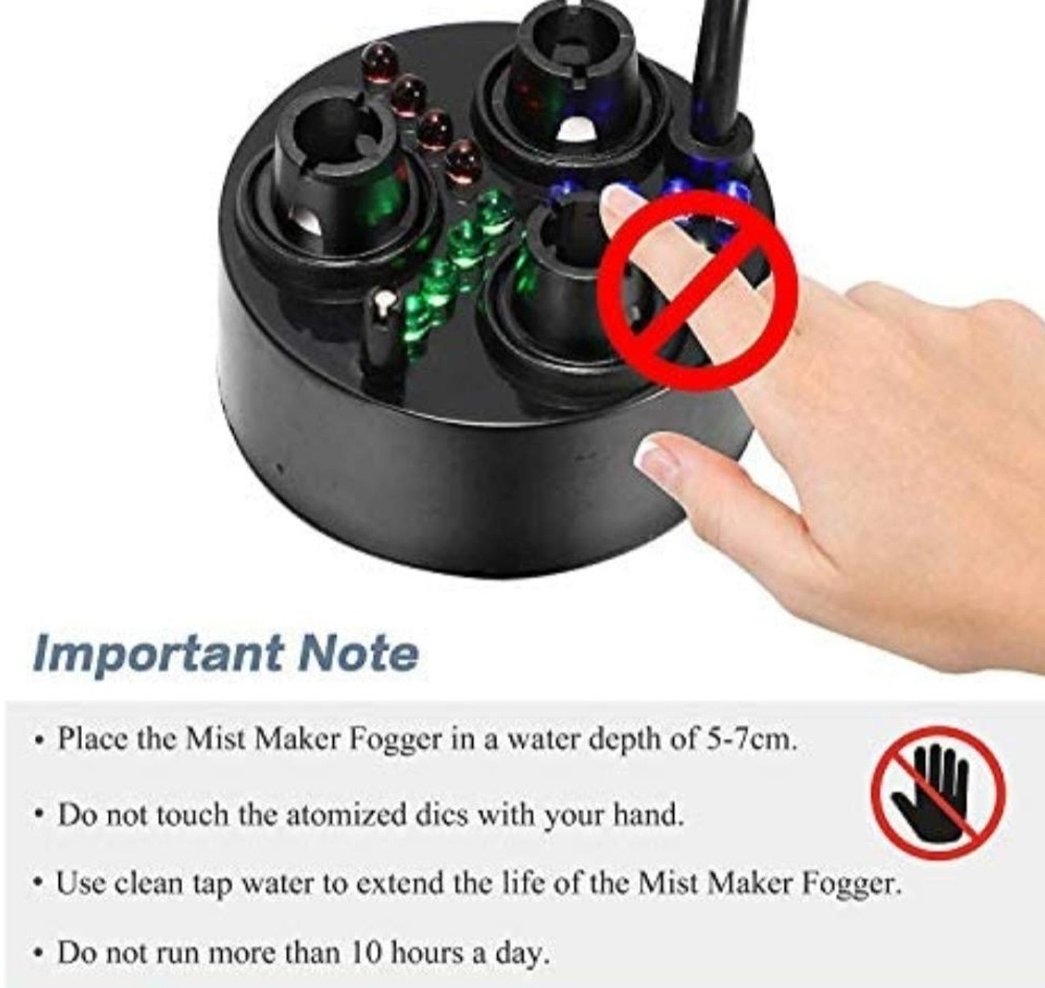 Image of EASTRA QUALITY 24V 12 LED With Adapter Ultrasonic Mist Maker Fogger Power Supply Electronic Hobby Kit