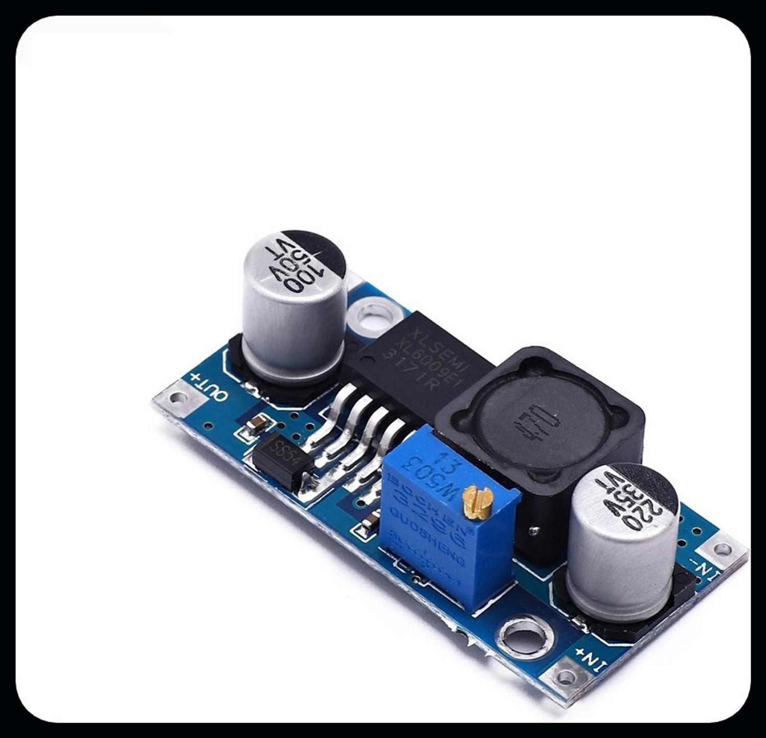 Image of HouseOfCommon XL6009 DC-DC Adjustable Step-up Boost Power -EHK1914 Micro Controller Board Electronic Hobby Kit