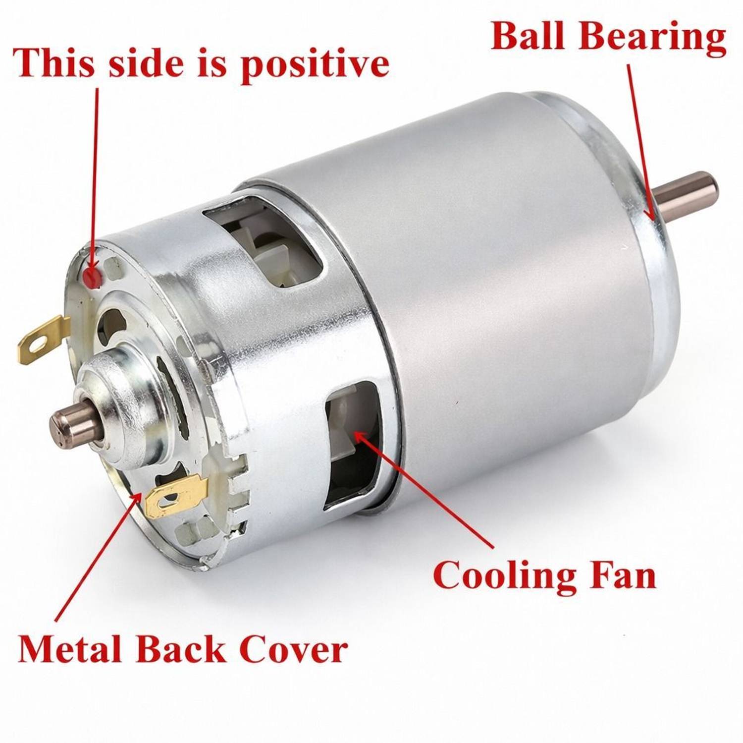 RAMJIENTERPR 12V-24V 10000-20000 RPM RS-775 Motor Kit - Image 3