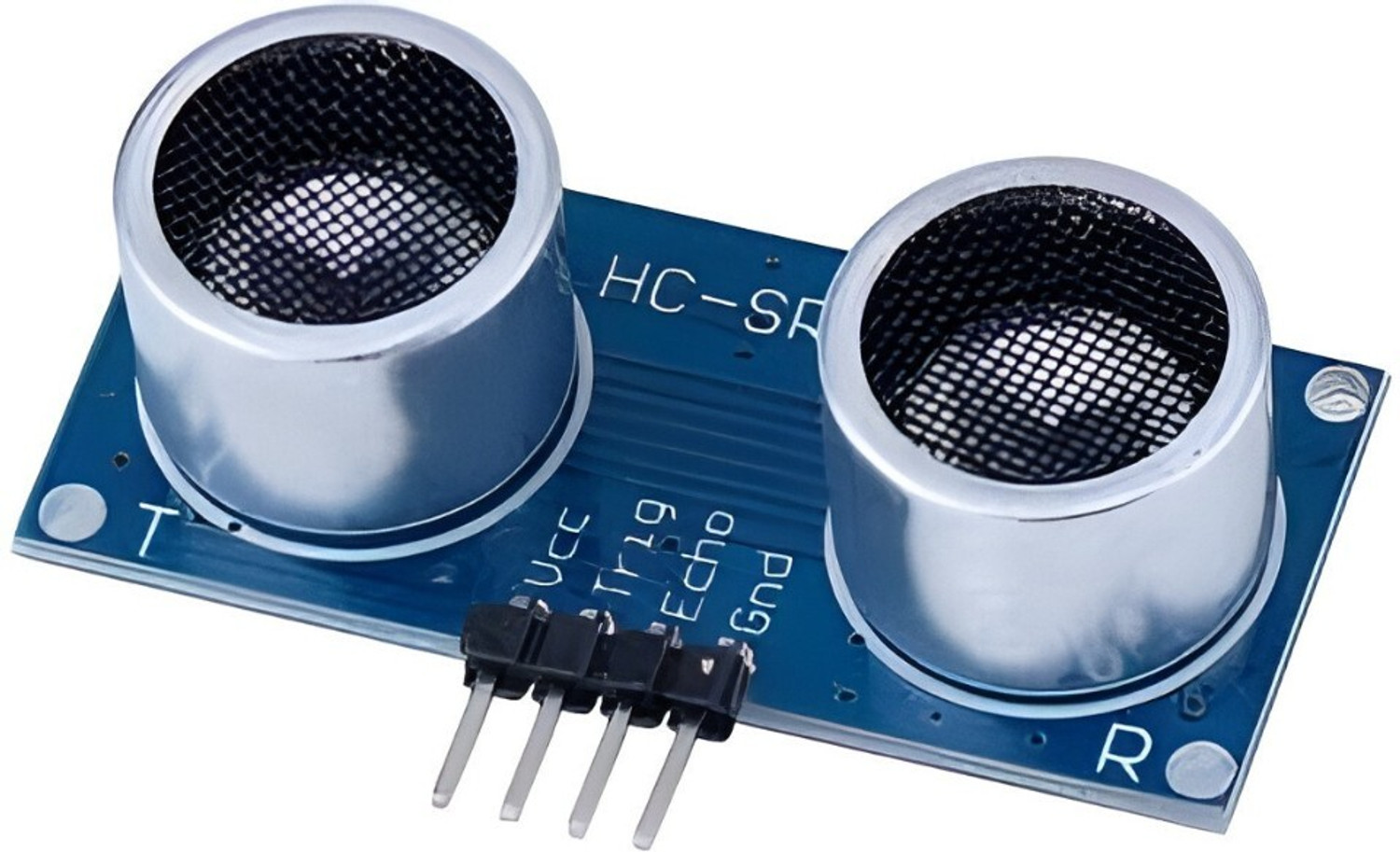 Image of R&D Kit HC-SR04 Ultrasonic Sensor Module for All Type of Devlopment Board Pack of 1 Electronic Components Electronic Hobby Kit