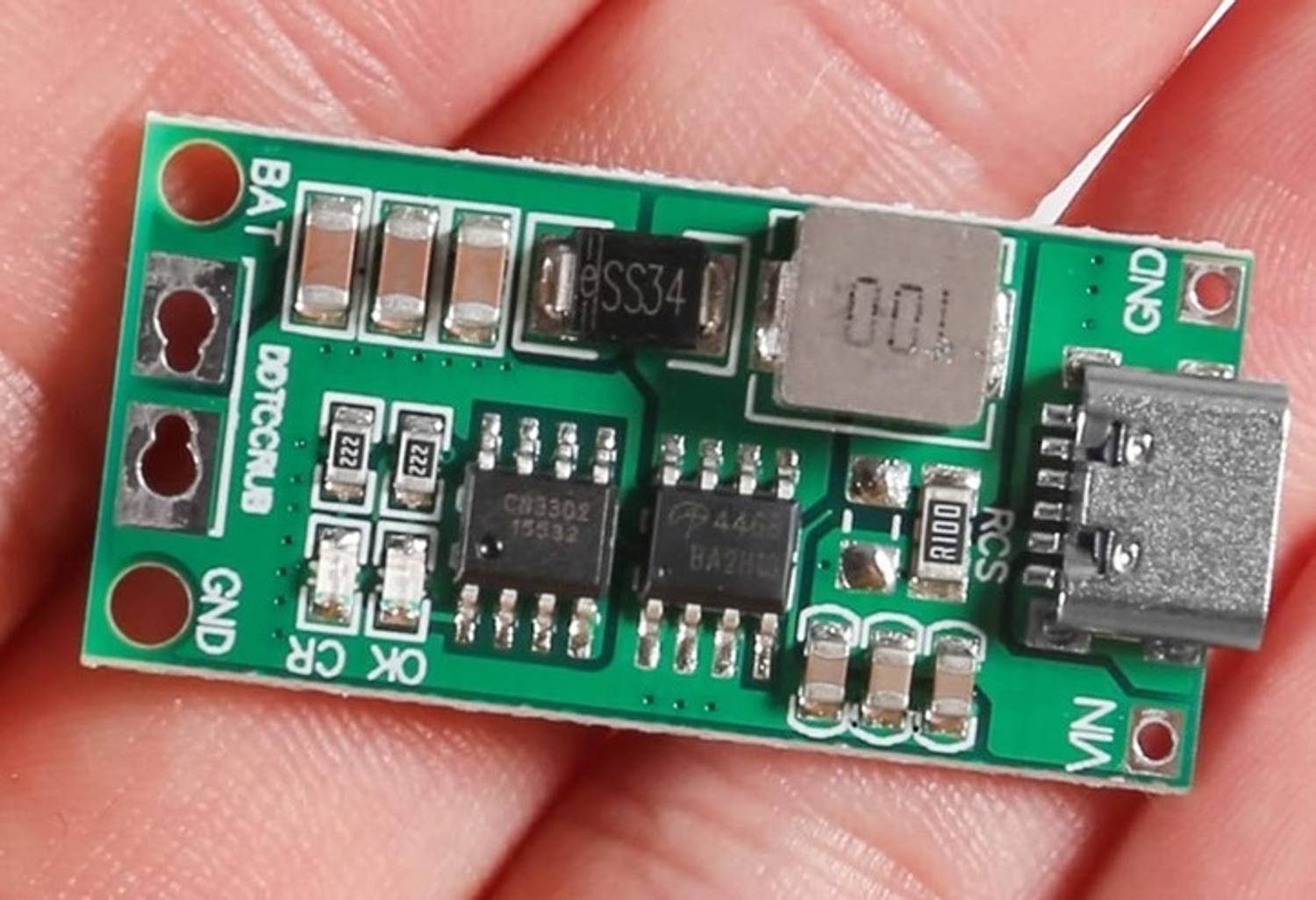 3REE (3S 1A) Type-C tep-up Boost Module 18650 Lithium Battery Charger Board Electronic Components Electronic Hobby Kit