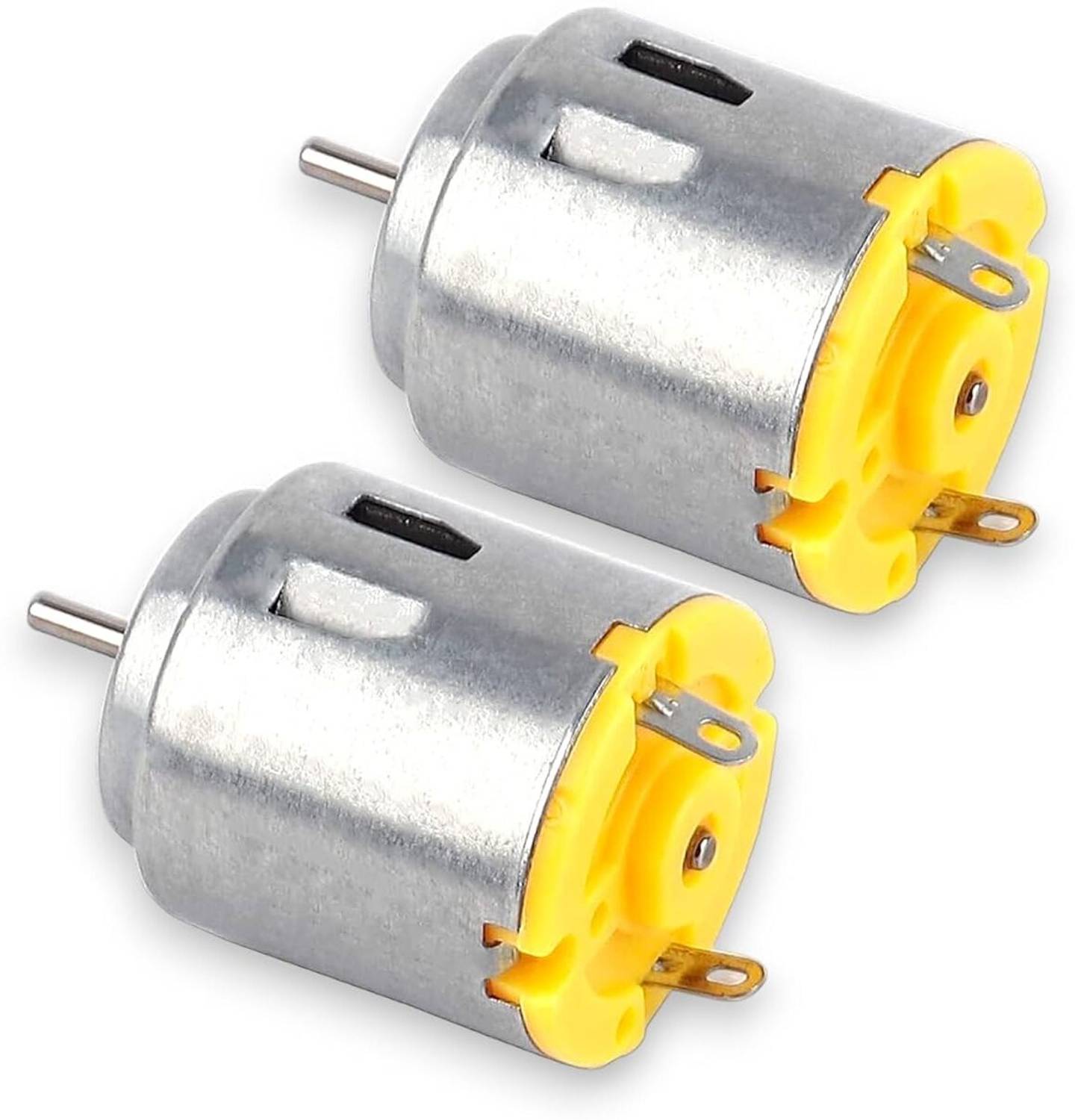 3REE PACK OF 2 DC Motor Mini Electric Toy Cars Engine Motor Kit, for DIY Fan Models Electronic Components Electronic Hobby Kit