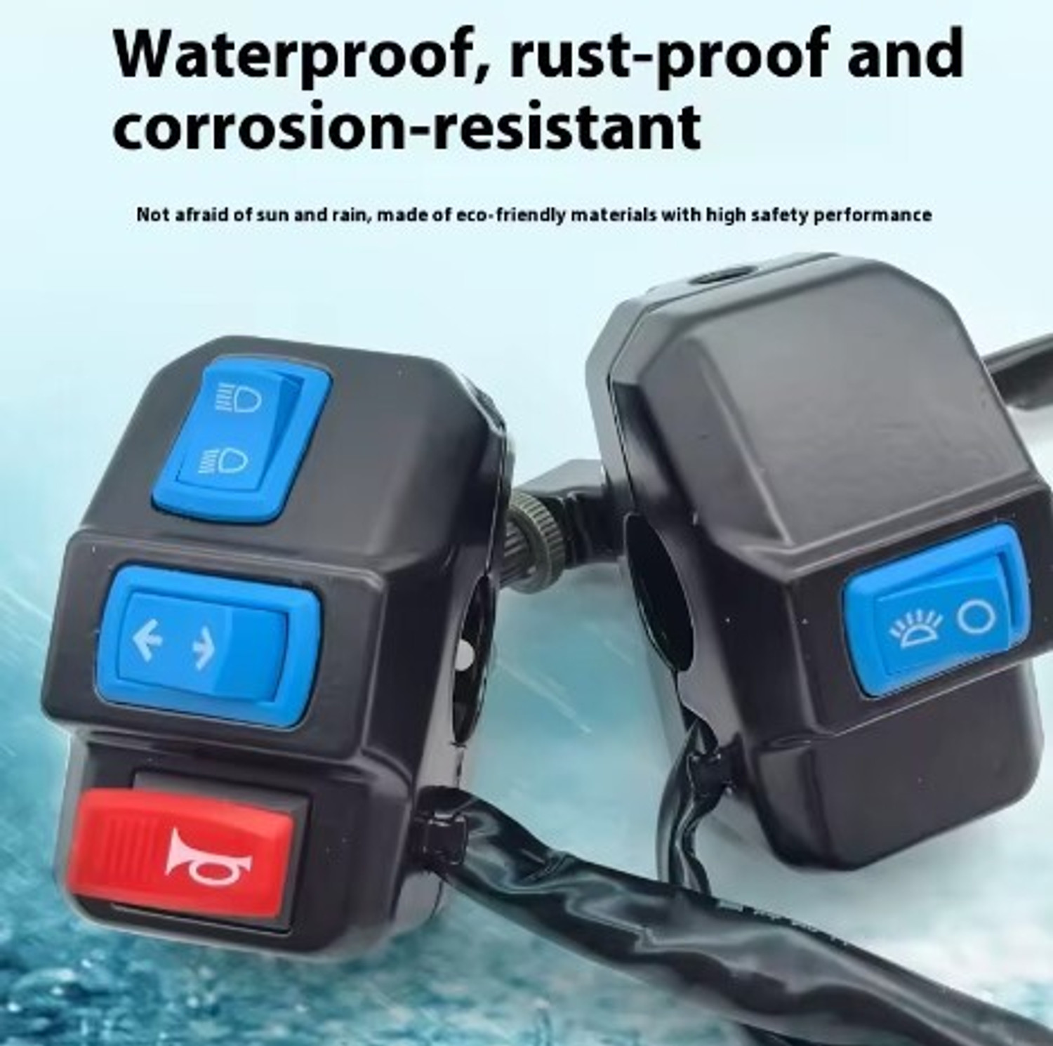 Image of sna Switch Assembly Horn Headlight Turn Signal Buttons Electric Bike Handle Controls Automotive Electronic Hobby Kit