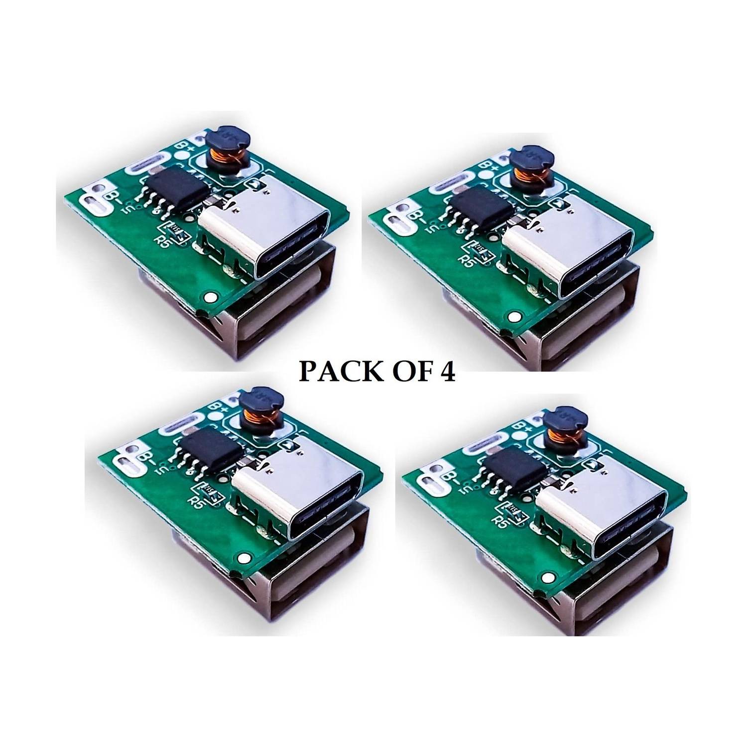 3REE 4 PCS C-Type USB Port to Type A Module/Board kit, Power Supply Electronic Components Electronic Hobby Kit