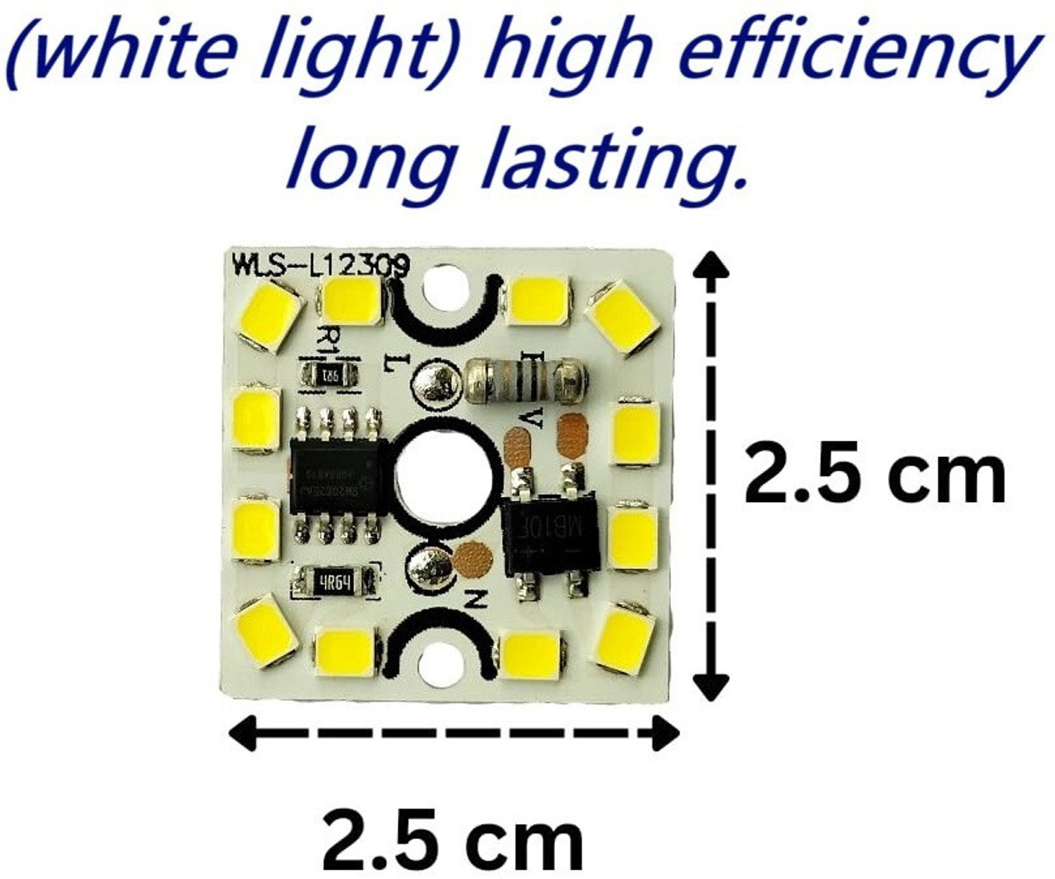 Image of HouseOfCommon ( 100) 9 WATT GAMMA DOB MCPCB (white light)-EHK187 Electronic Components Electronic Hobby Kit