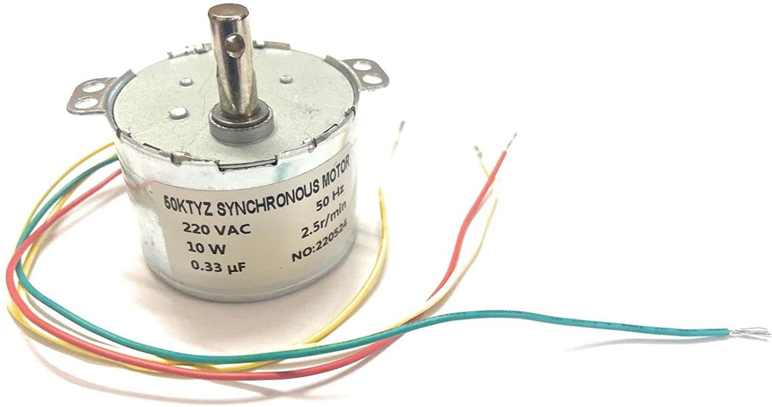 Image of InkOcean 50KTYZ 220V 2.5r /min 2.5 Turn per Minute 6w to 10Watt Magnetic Electric Electronic Components Electronic Hobby Kit