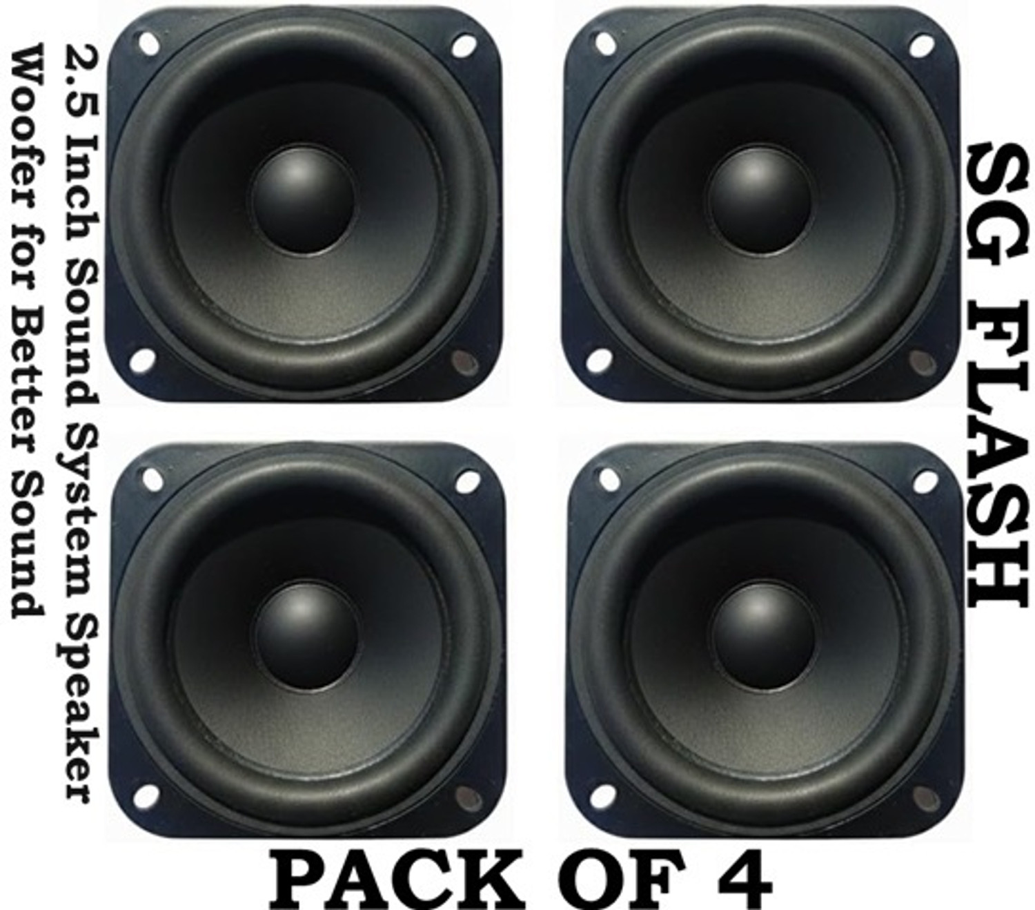 Image of SG Flash 2.5 Inch Sound System Speaker Woofer for Better Sound Electronic Components Electronic Hobby Kit