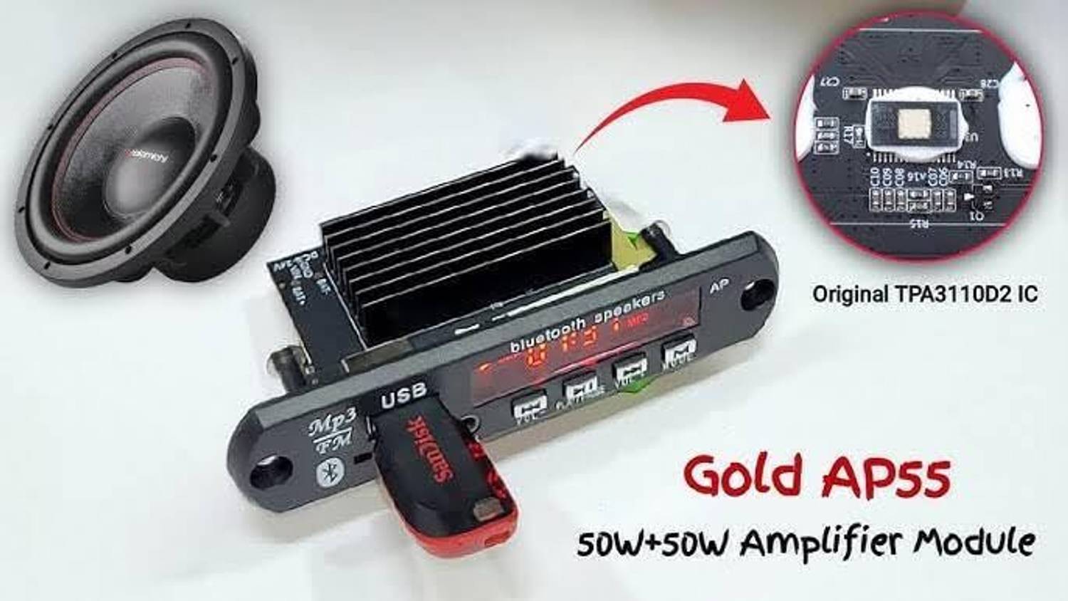 SG Flash SG TPA3116D2 Gold-AP55 BT Stereo Power Kit - Image 5